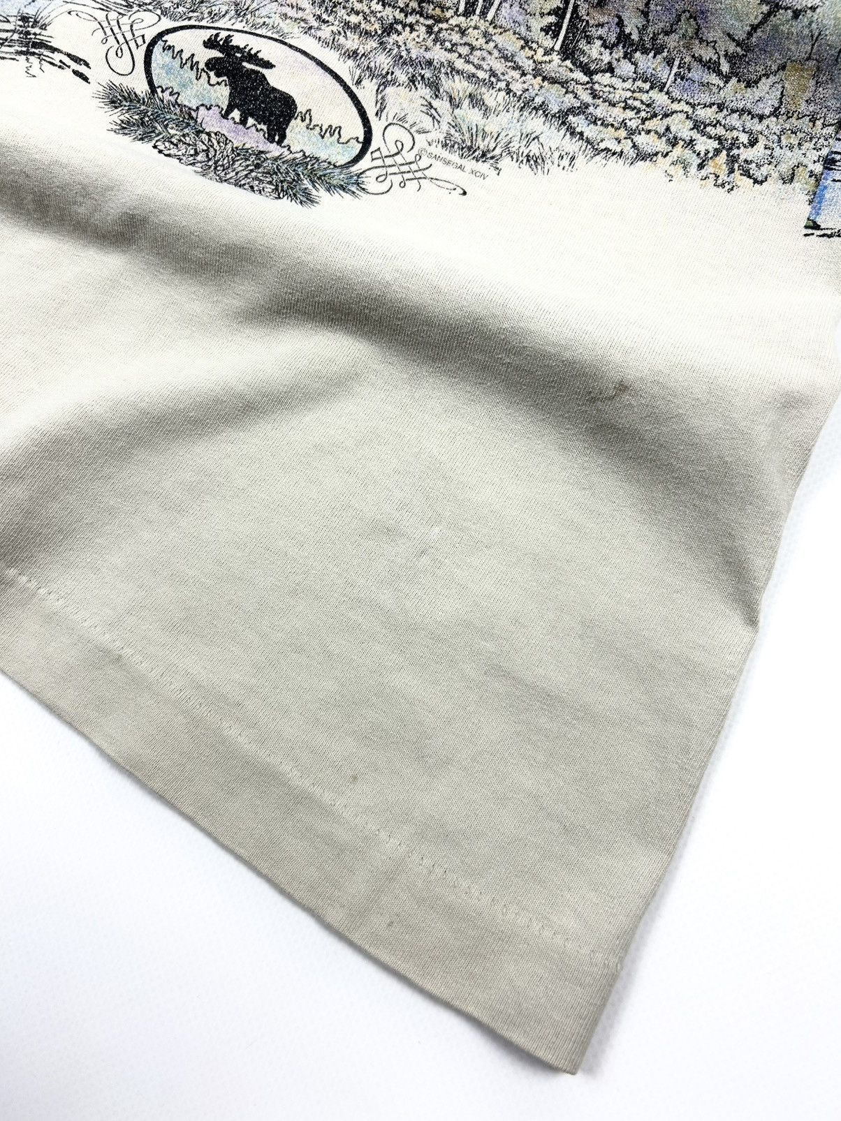 Vintage Vintage 80’s Alaska Tee Full landscape Print Made in USA Size US M / EU 48-50 / 2 - 12 Thumbnail