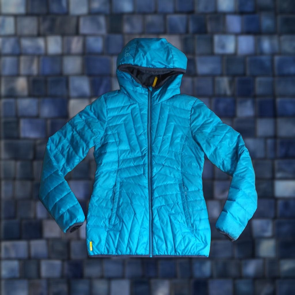 Vintage Lolë Aqua Ocean Blue Full Zip Puffer Jacket Coat Womens S Size S / US 4 / IT 40 - 1 Thumbnail