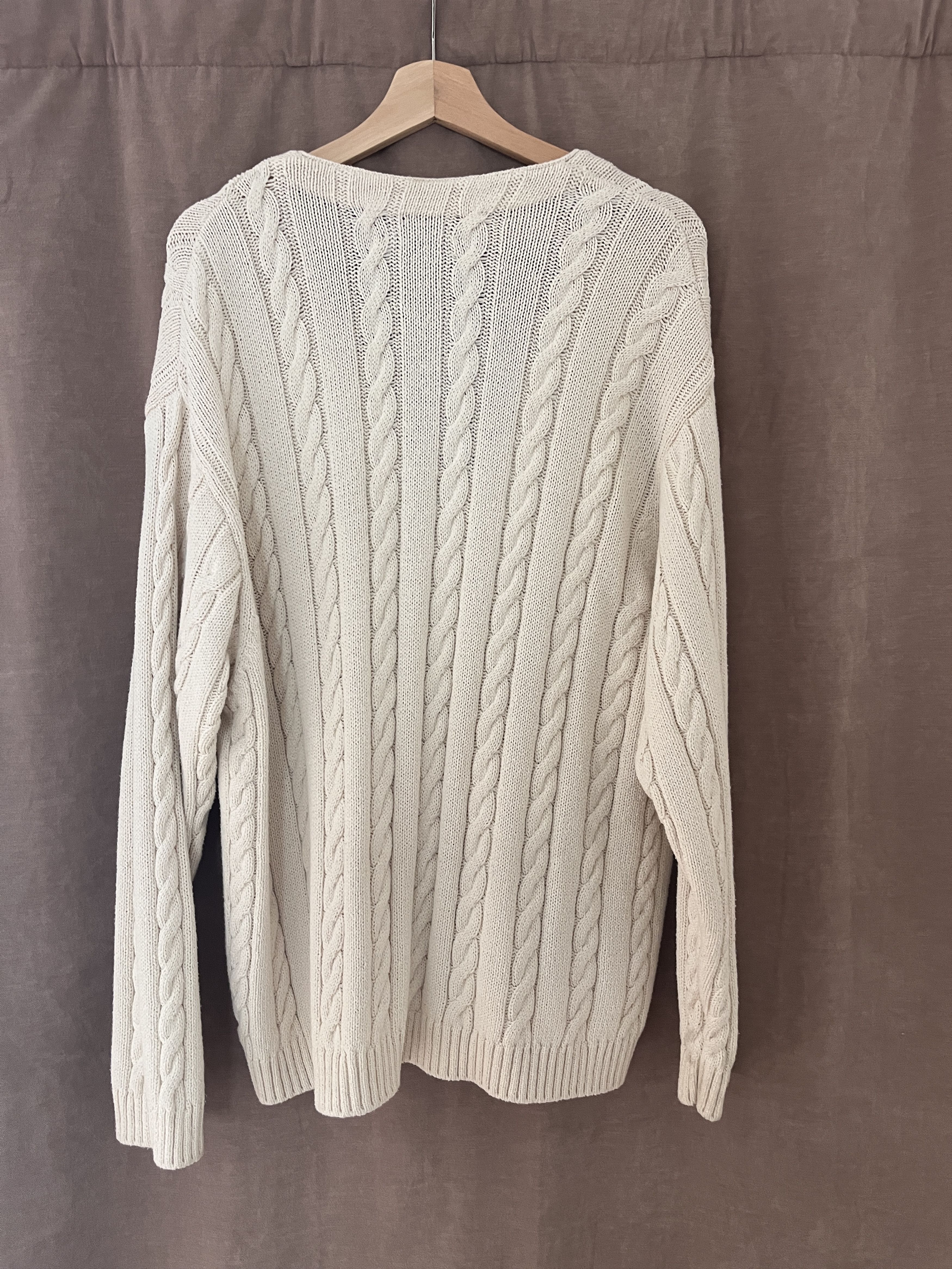 Nudie Jeans Nudie Jeans Cable Knit Cardigan Off White Size US M / EU 48-50 / 2 - 3 Thumbnail