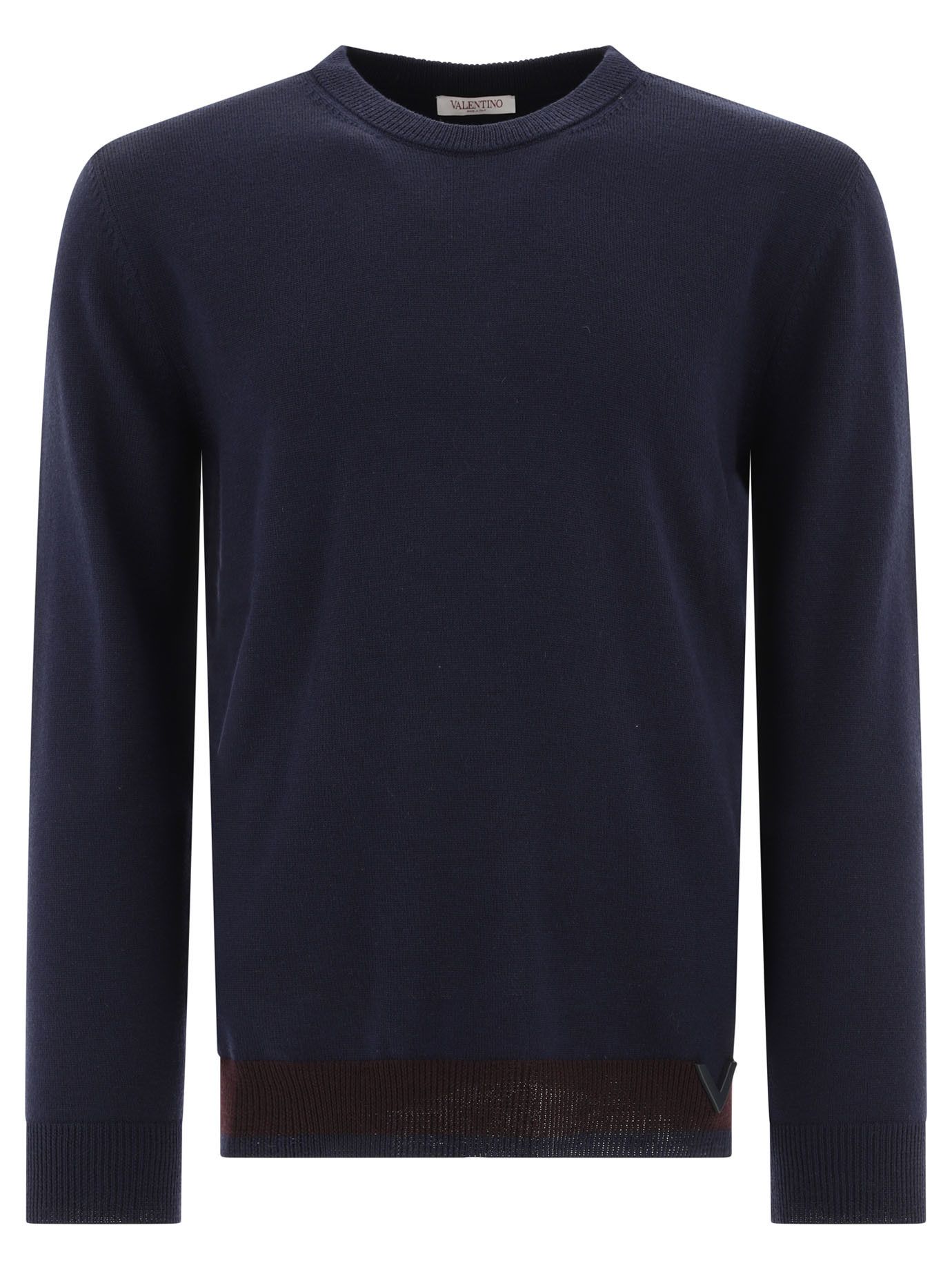 Valentino Sweater With Rubberised V Detail Size US L / EU 52-54 / 3 - 1 Thumbnail