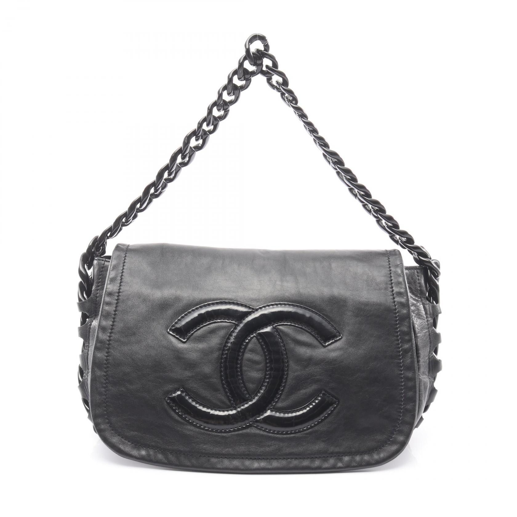 Chanel Chanel Chanel Coco Mark Lambskin Shoulder Bag Leather Shoulder Bag DUTY FREE for USA Size ONE SIZE - 1 Thumbnail