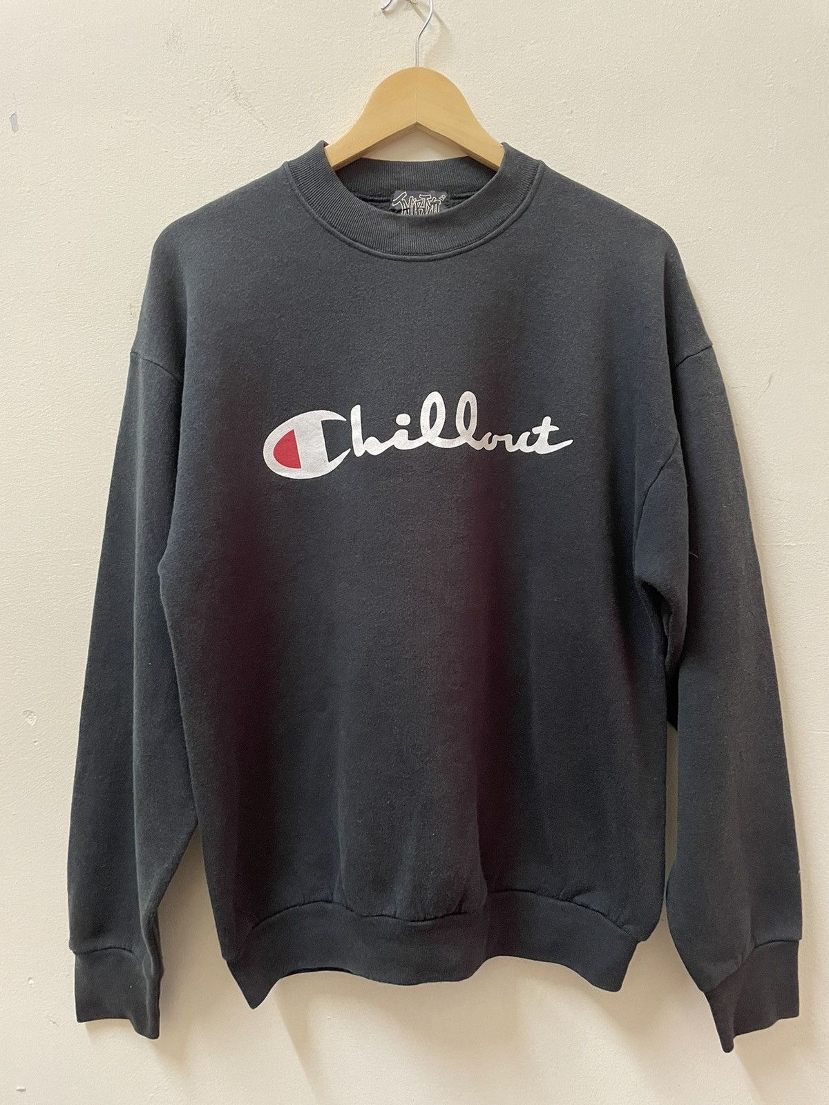 Champion × Designer × Vintage VINTAGE Champion Sweatshirt Crossover Chillout Design Size US L / EU 52-54 / 3 - 1 Thumbnail