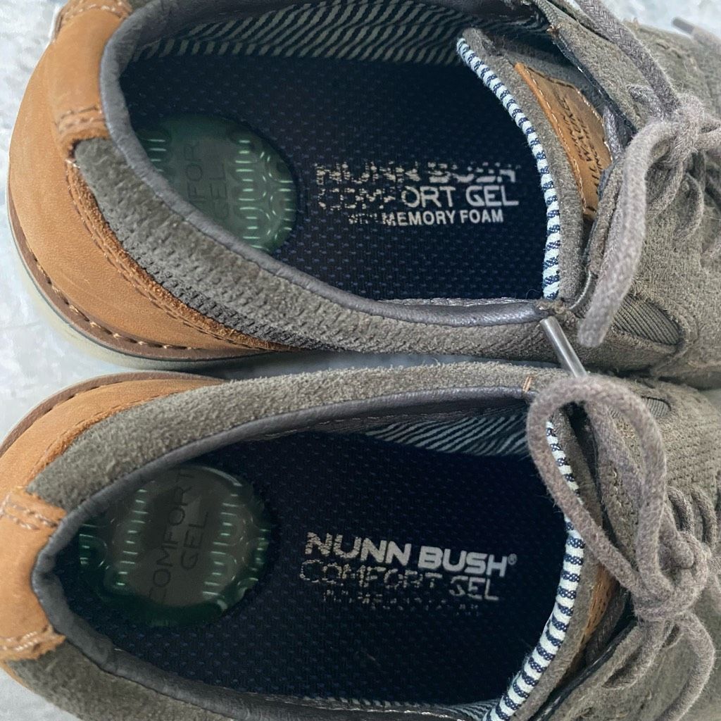 Nunn Bush Nunn Bush men 8.5 comfort gel memory foam leather tie up cas Size US 8.5 / EU 41-42 - 6 Thumbnail