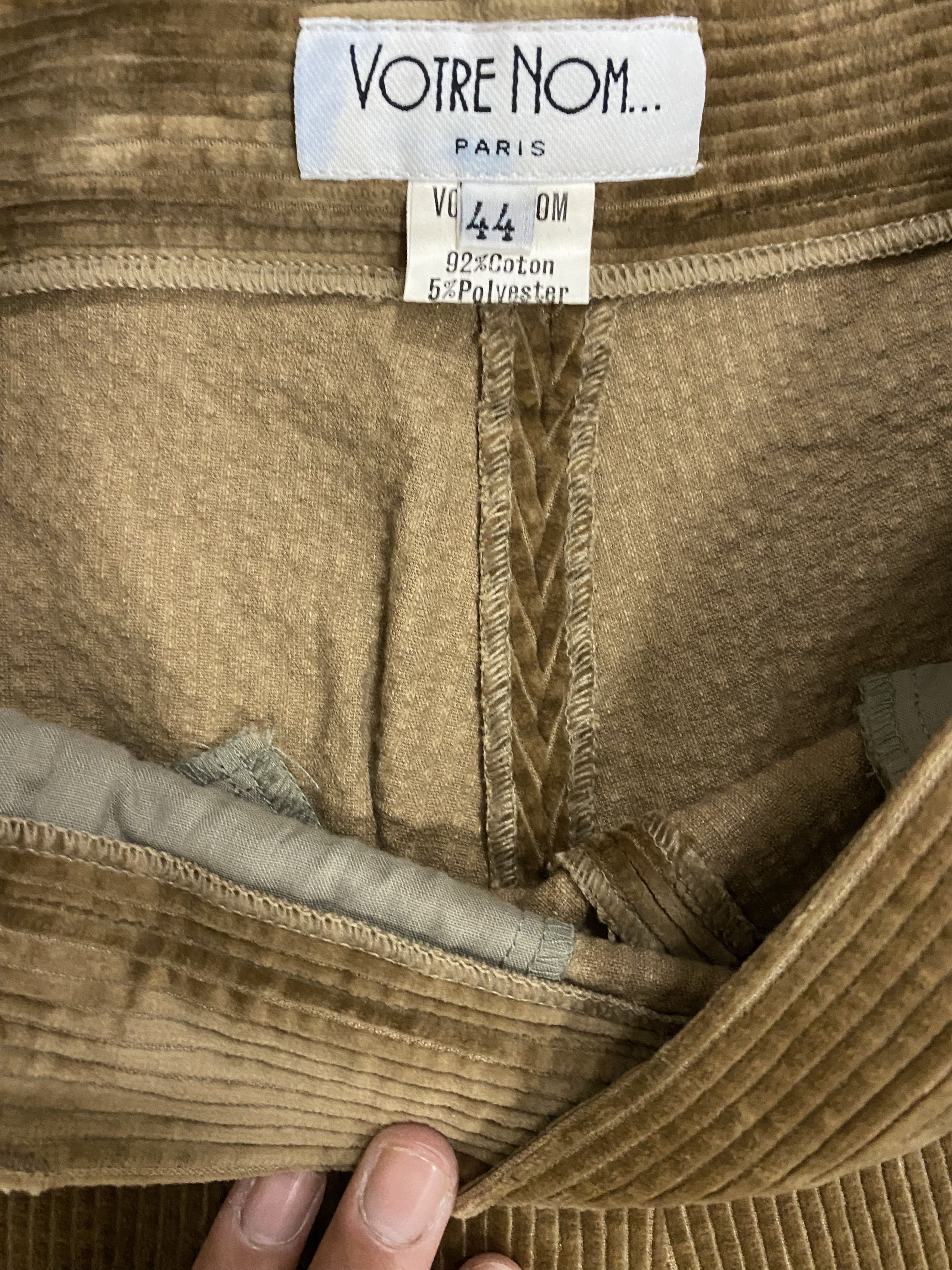 Designer × Vintage Vintage Votre Nom Paris Coudroy Leather Knee Pants Size 27" / US 4 / IT 40 - 4 Thumbnail