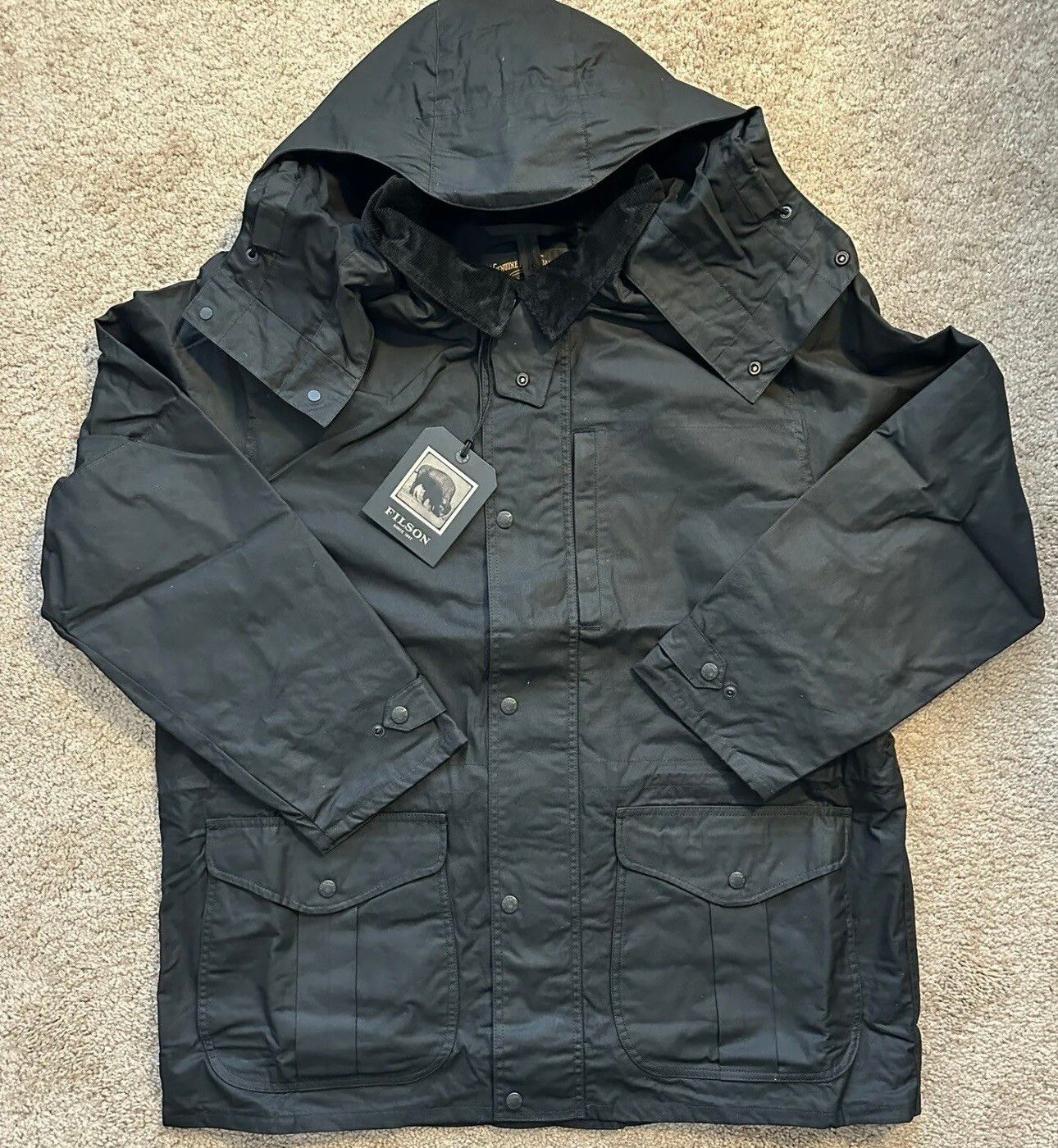 Filson Filson Waxed Cover Cloth Woodland Jacket L | Grailed