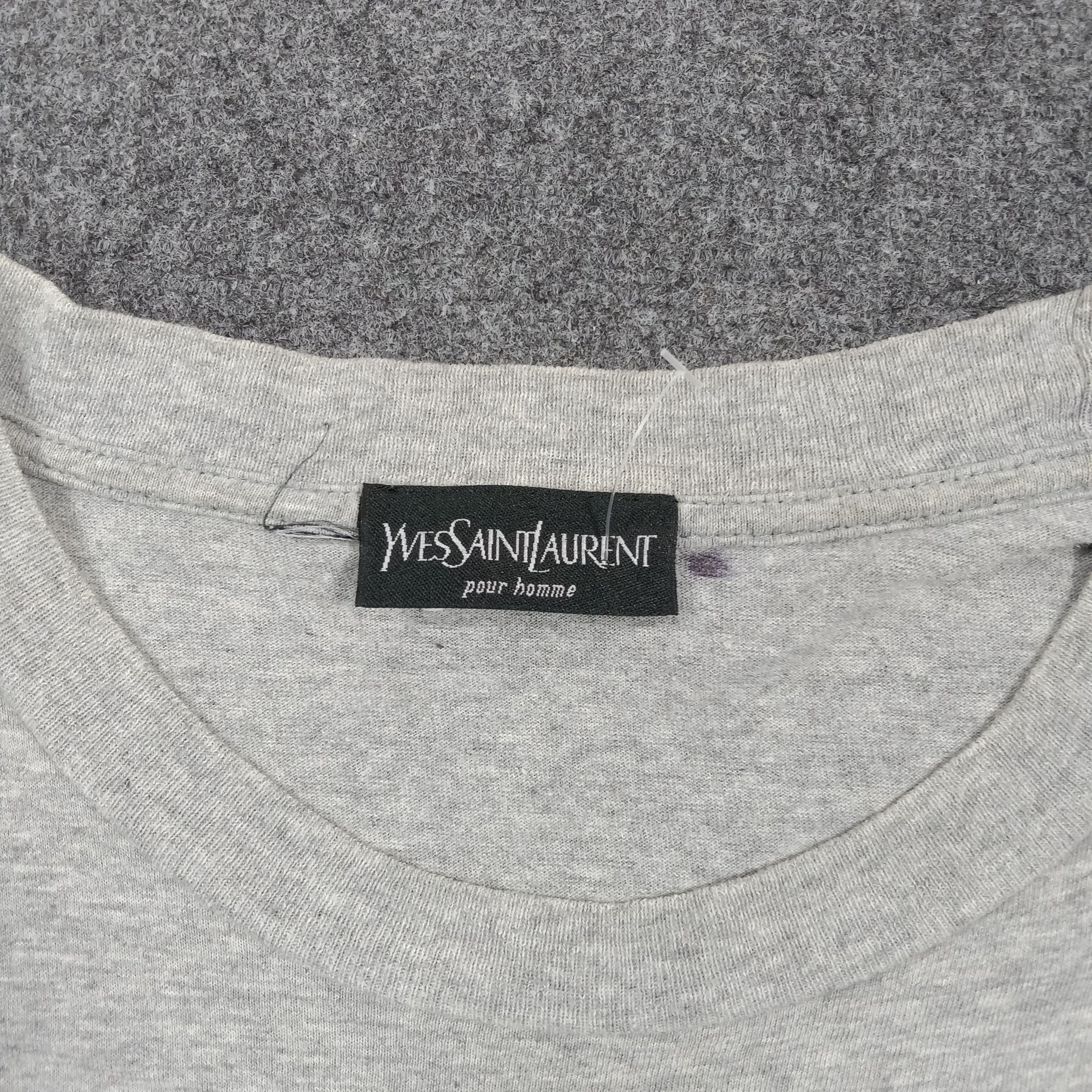 Yves Saint Laurent YSL Yves Saint Laurent Designer Brand Logo Tshirt C294N22 Size US M / EU 48-50 / 2 - 3 Thumbnail