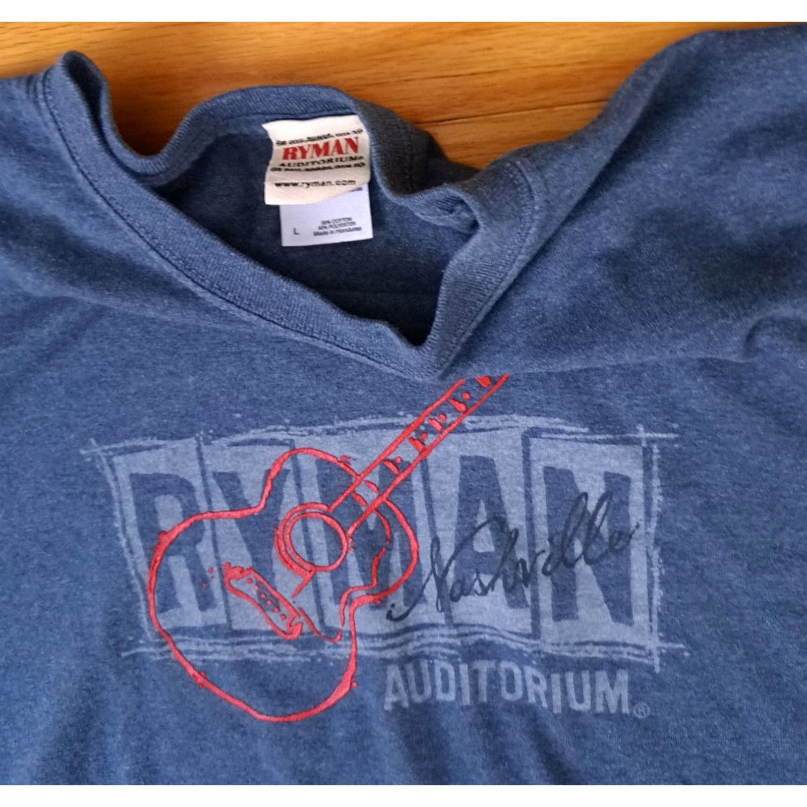 Vintage Vintage Ryman Nashville Large Shirt Blue Navy Unisex Adult Size US L / EU 52-54 / 3 - 3 Thumbnail