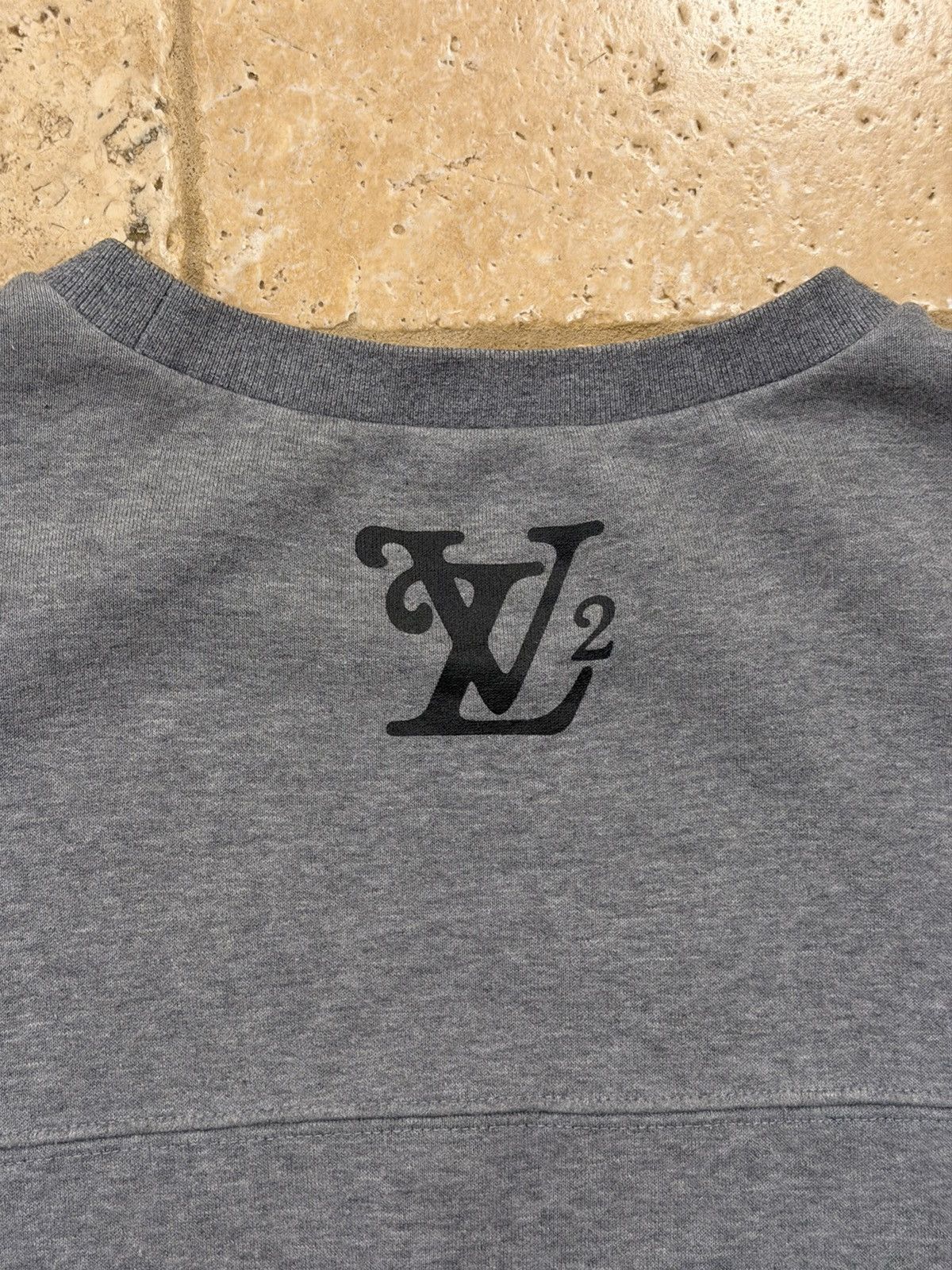 Louis Vuitton × Nigo Louis Vuitton x Nigo Human Heather Grey Crewneck SweatShirt Size US XXL / EU 58 / 5 - 13 Thumbnail