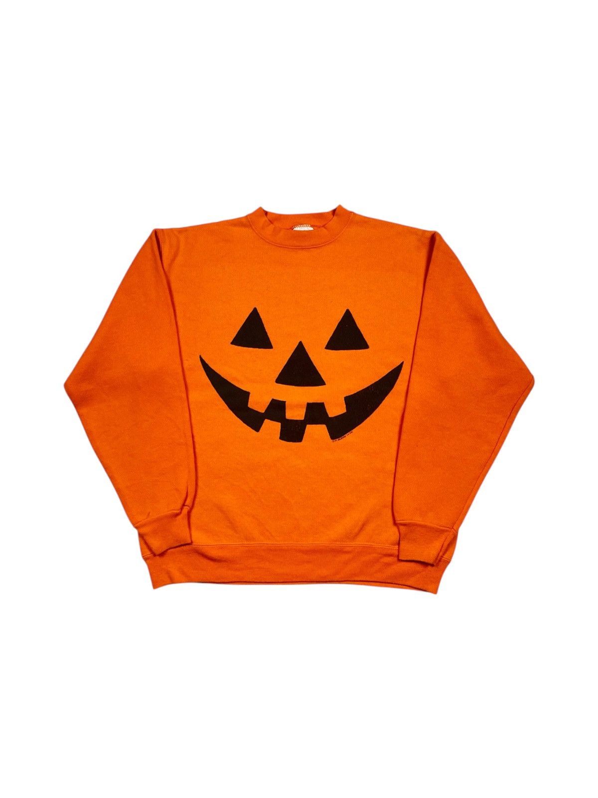 Tultex Vintage 90s 1991 Wildside Halloween Big Face Crewneck Size US M / EU 48-50 / 2 - 1 Thumbnail