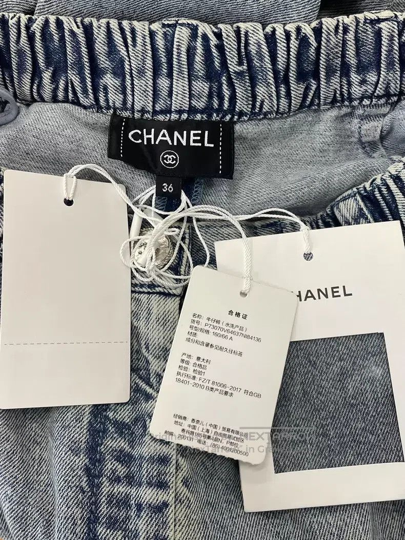 Chanel Chanel Light blue lace jeans Size 24" / US 00 / IT 34 - 4 Thumbnail
