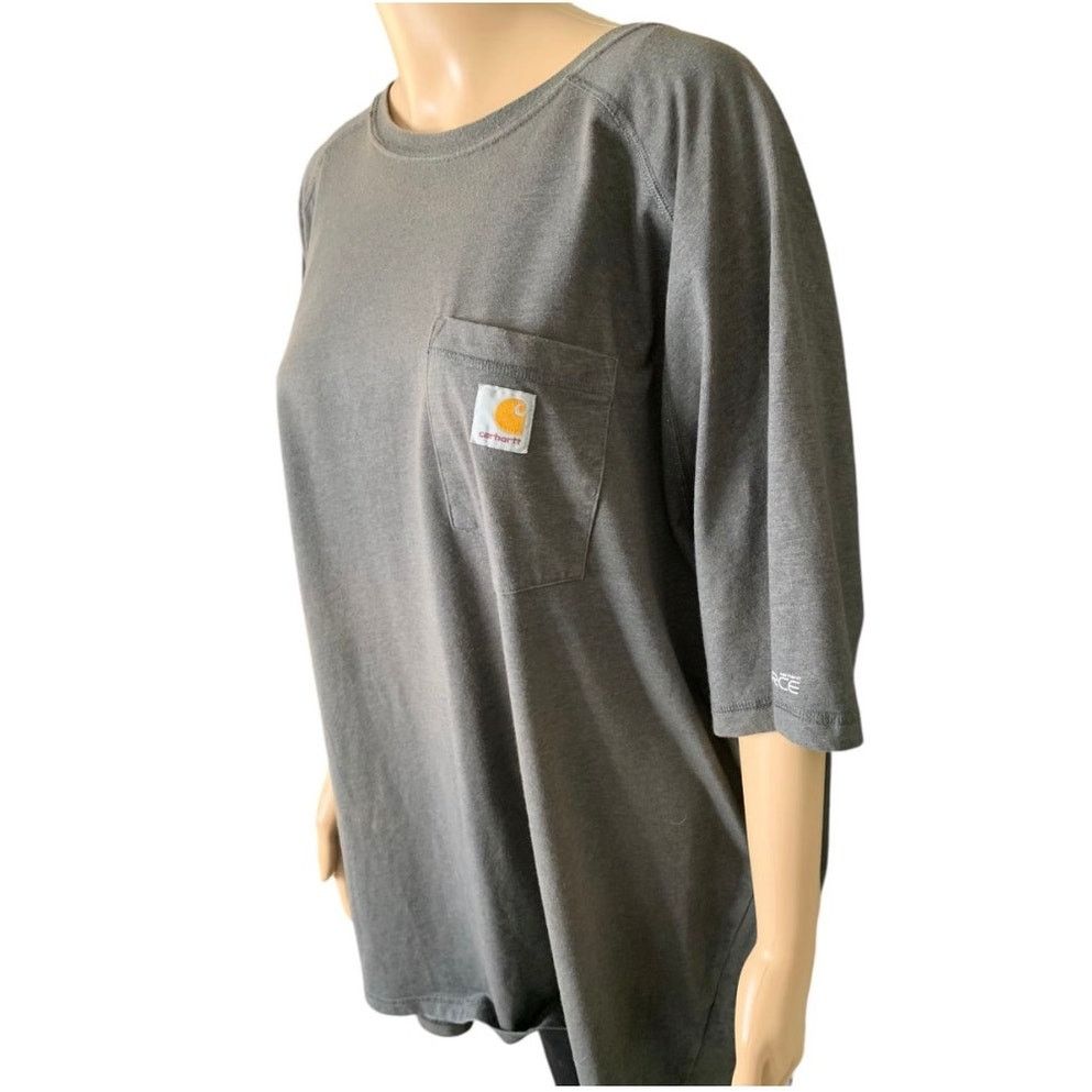 Carhartt Carhartt Force Men's 3XL Relaxed Fit Pocket T-shirt Gray Size US XXL / EU 58 / 5 - 1 Thumbnail