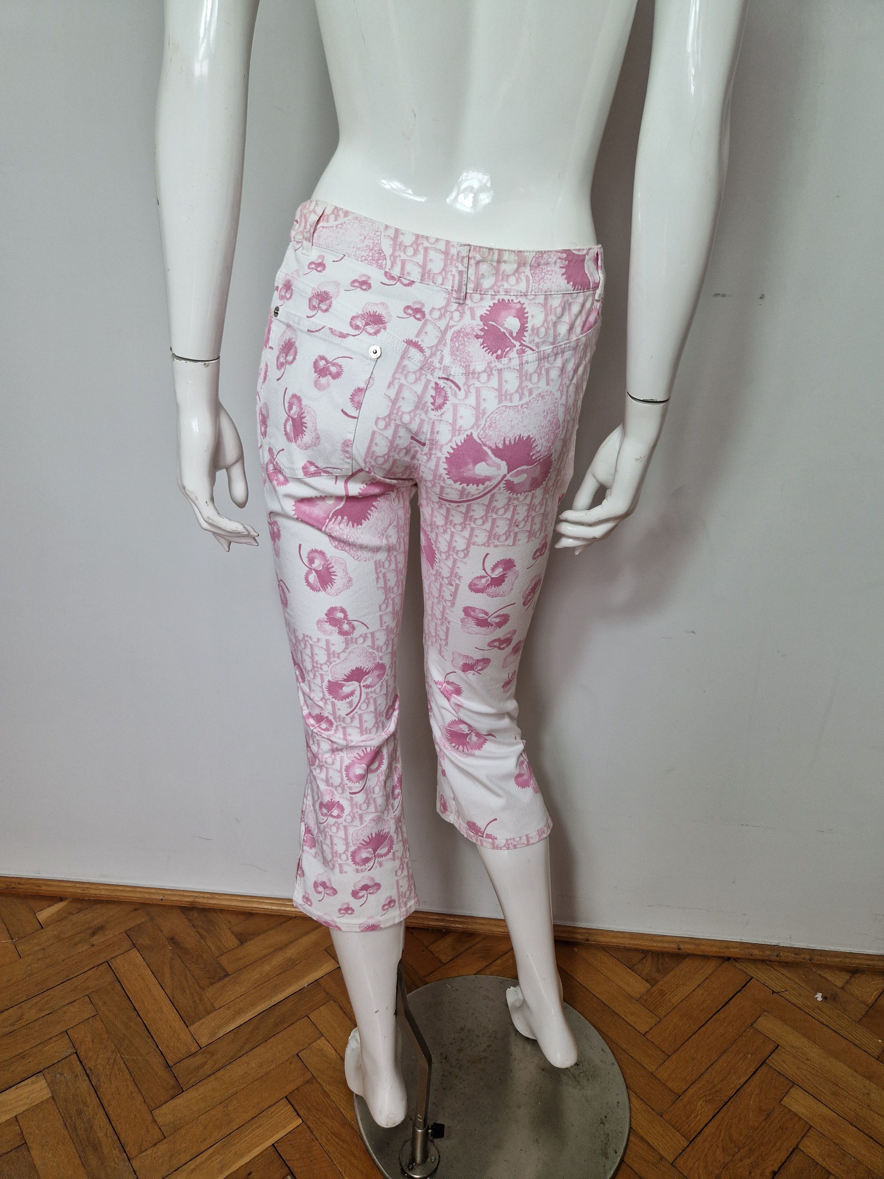 Dior Christian Dior pink monogram 3/4 pants Size 27" / US 4 / IT 40 - 13 Thumbnail