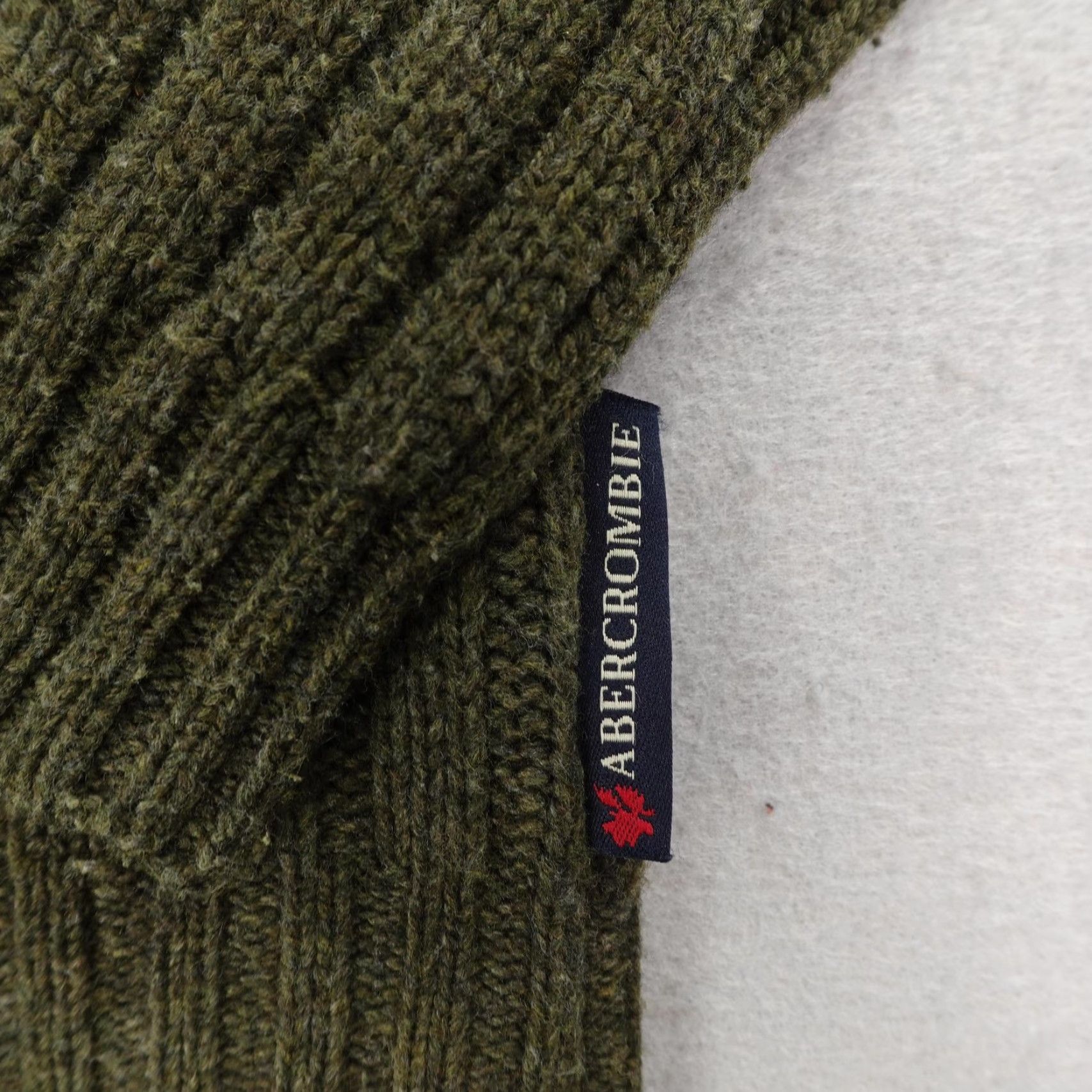 Abercrombie & Fitch VINTAGE Abercrombie & Fitch Sweater Women S Green Wool Knit Pullover Ribbed Muscle Y2K Womens Size S / US 4 / IT 40 - 4 Thumbnail