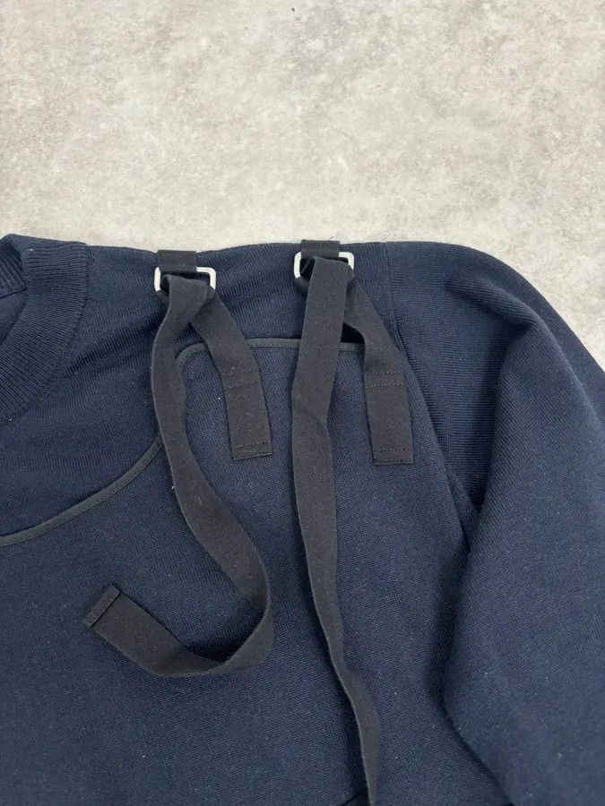 Jil Sander Jil Sander Two Front Bondage Navy Sweater Size US M / EU 48-50 / 2 - 8 Thumbnail