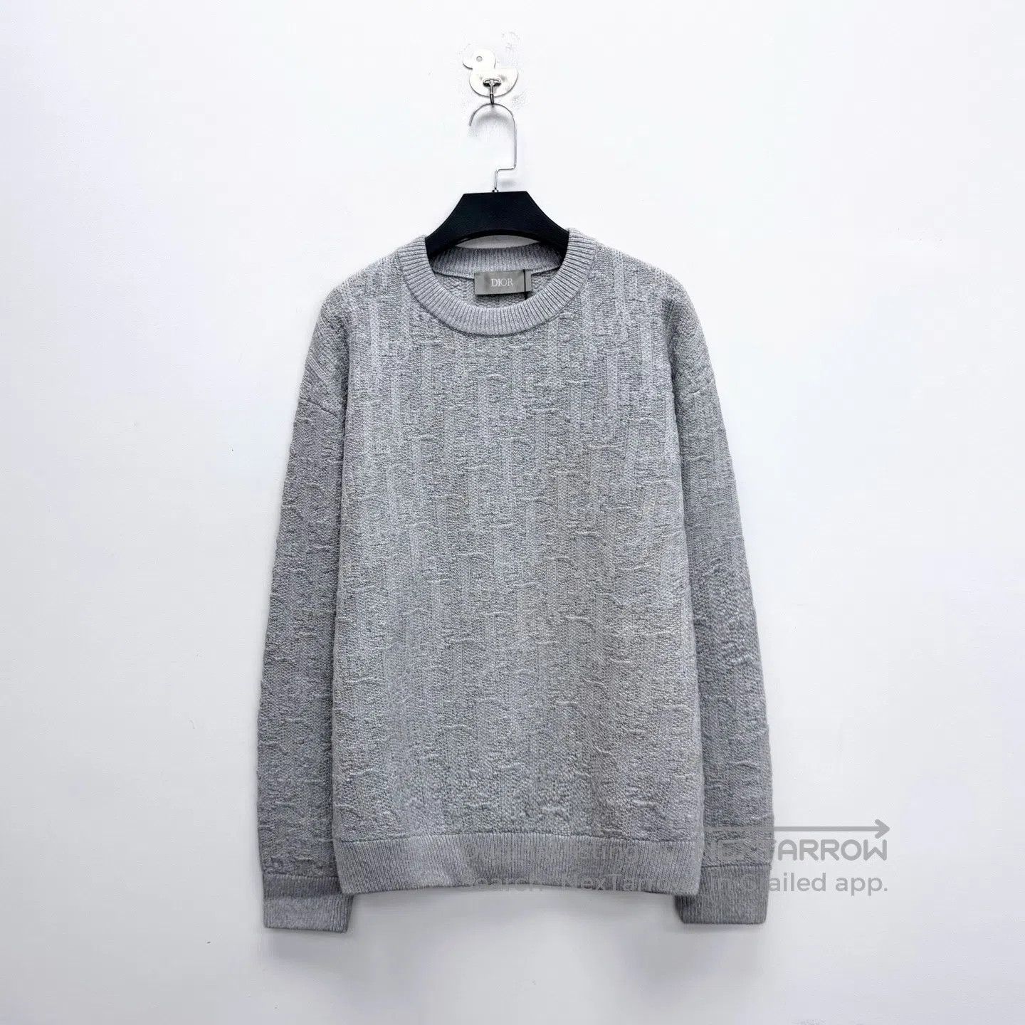 Dior Dior Grey Camouflage Monogram Logo Knit Top| Size US L / EU 52-54 / 3 - 1 Thumbnail