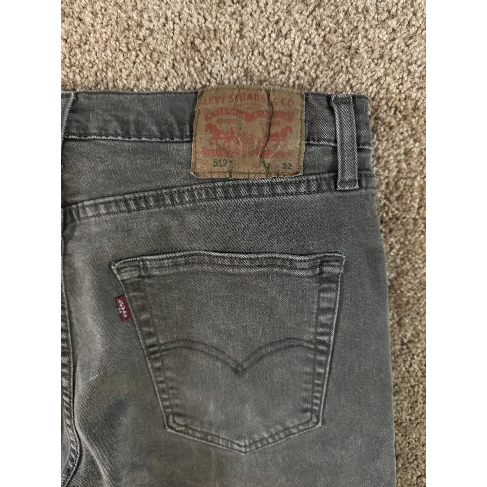 Levi's Levi’s 512 33x32 Skinny Slim Men’s Jeans Size US 33 - 3 Thumbnail
