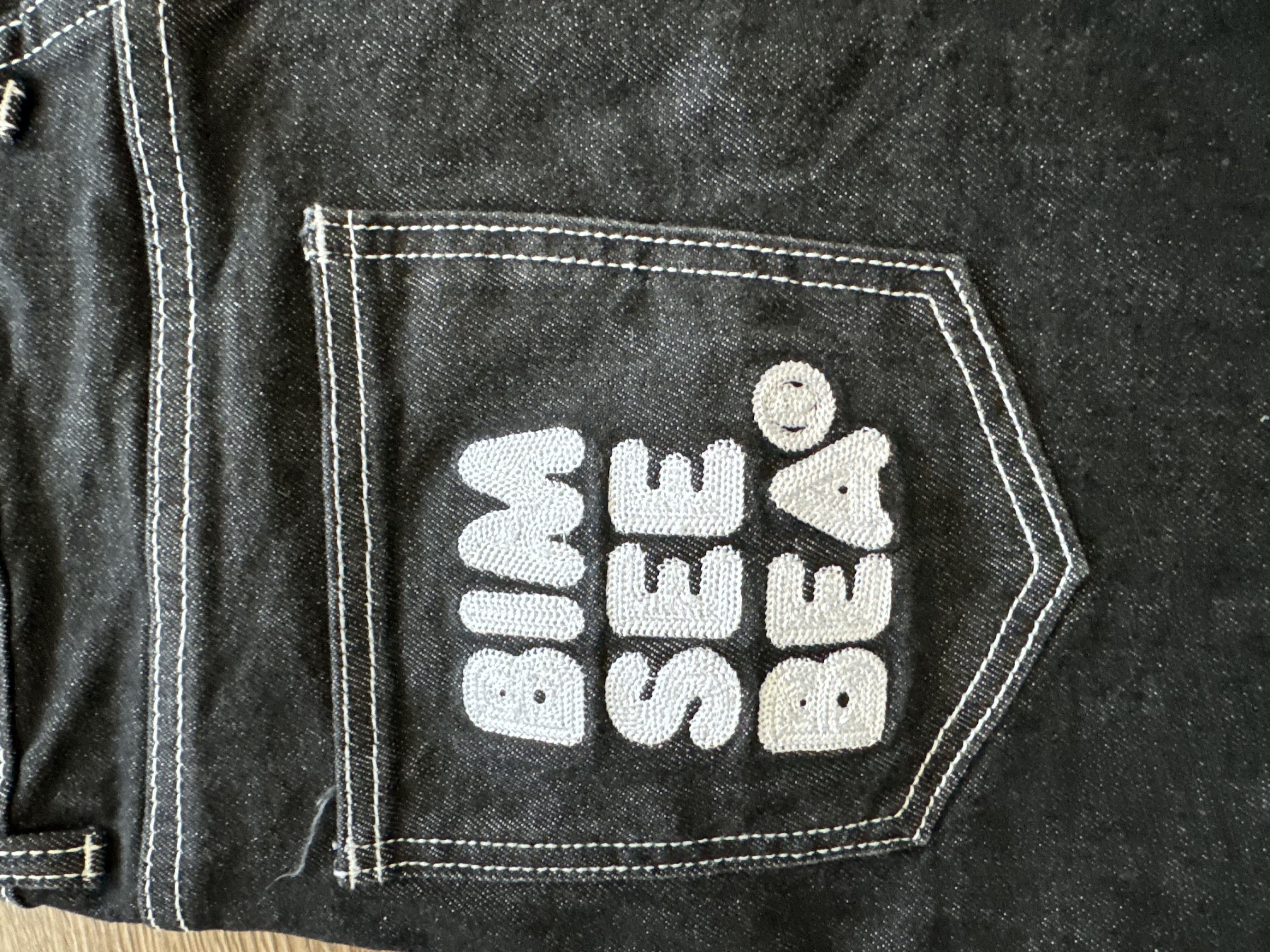 Jean BIMSEEN Bear Sad Face Jeans Size US 30 / EU 46 - 8 Thumbnail