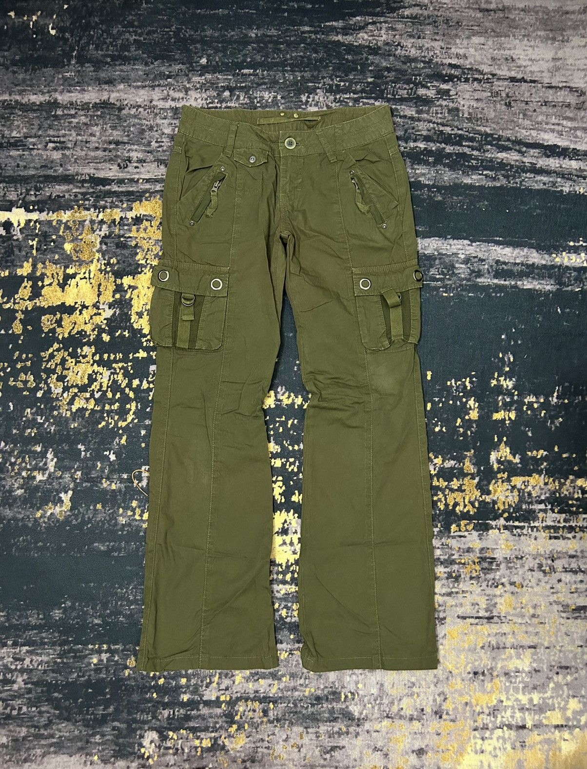 Japanese Brand Sweet Camel Cargo 3D Pocket Pants Size US 29 - 1 Thumbnail