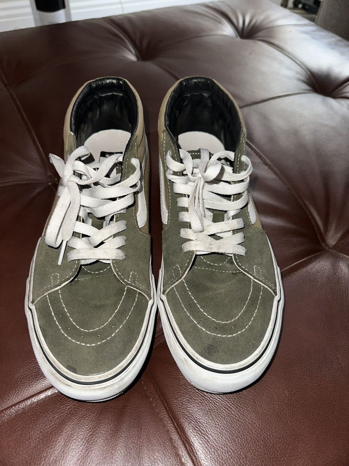 JJJJound × Vans Jjjjound x Vans Sk8-Mid Green Size 9 Size US 9 / EU 42 - 1 Thumbnail