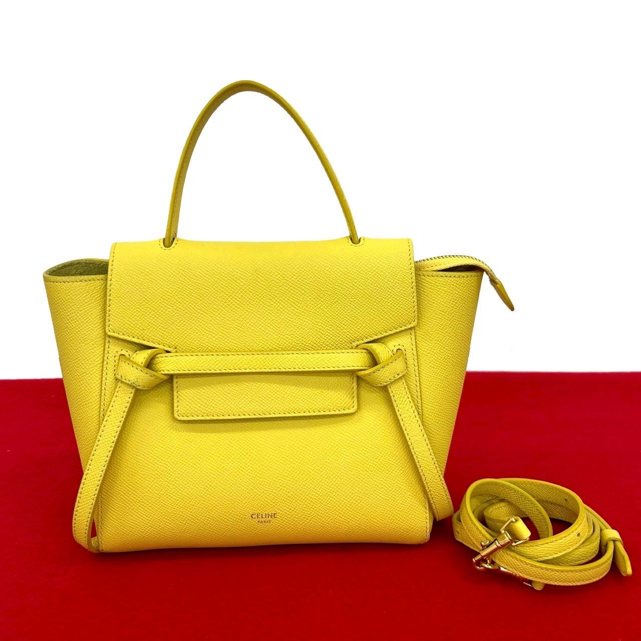 Celine Celine Celine Belt Bag Leather 2way Handbag Leather Shoulder Bag DUTY FREE for USA Size ONE SIZE - 1 Thumbnail