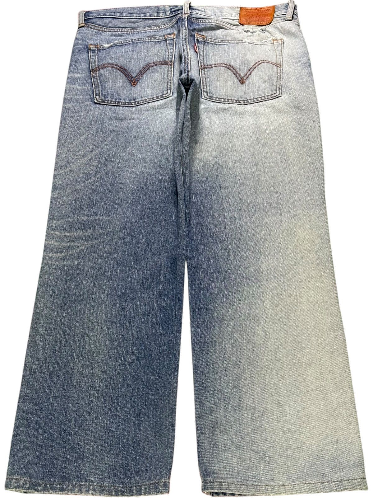 Levi's Vintage 90s Levis 502 Faded Wash Distressed Baggy Jeans Size US 34 / EU 50 - 2 Thumbnail
