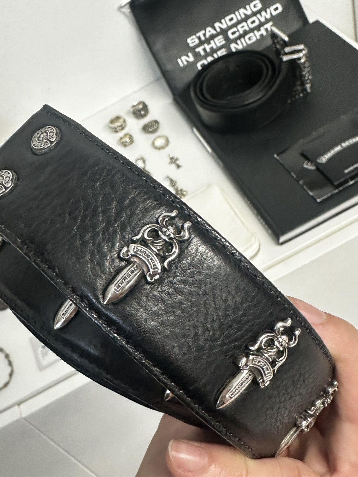 Chrome Hearts Chrome Hearts Loaded Dagger Belt Strap (STRAP ONLY) Size 32 - 7 Thumbnail