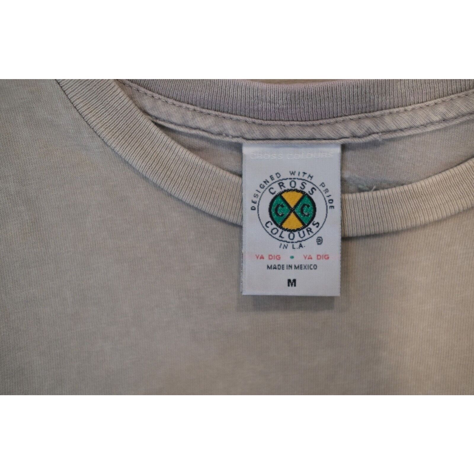 Snoop Dogg Vintage 90s Cross Colours Snoop Rap Hip Graphic Medium Grey Size US M / EU 48-50 / 2 - 2 Thumbnail