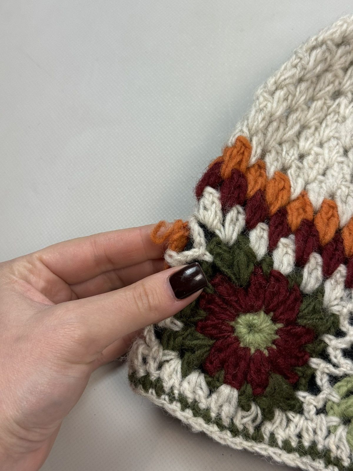 Other Pachamama Floral Pattern Hand Knitted Bobble Beanie Hat Size ONE SIZE - 7 Thumbnail