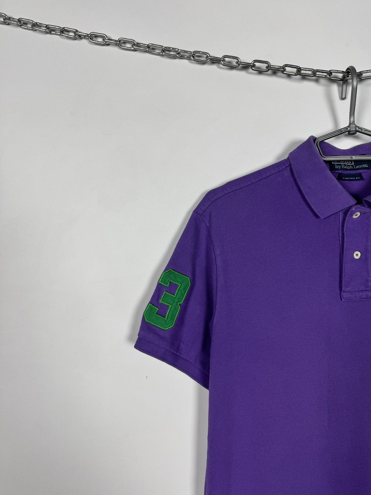 Polo Ralph Lauren Polo Ralph Lauren Vintage Polo Shirt Purple Big Pony Size L Size US L / EU 52-54 / 3 - 3 Thumbnail