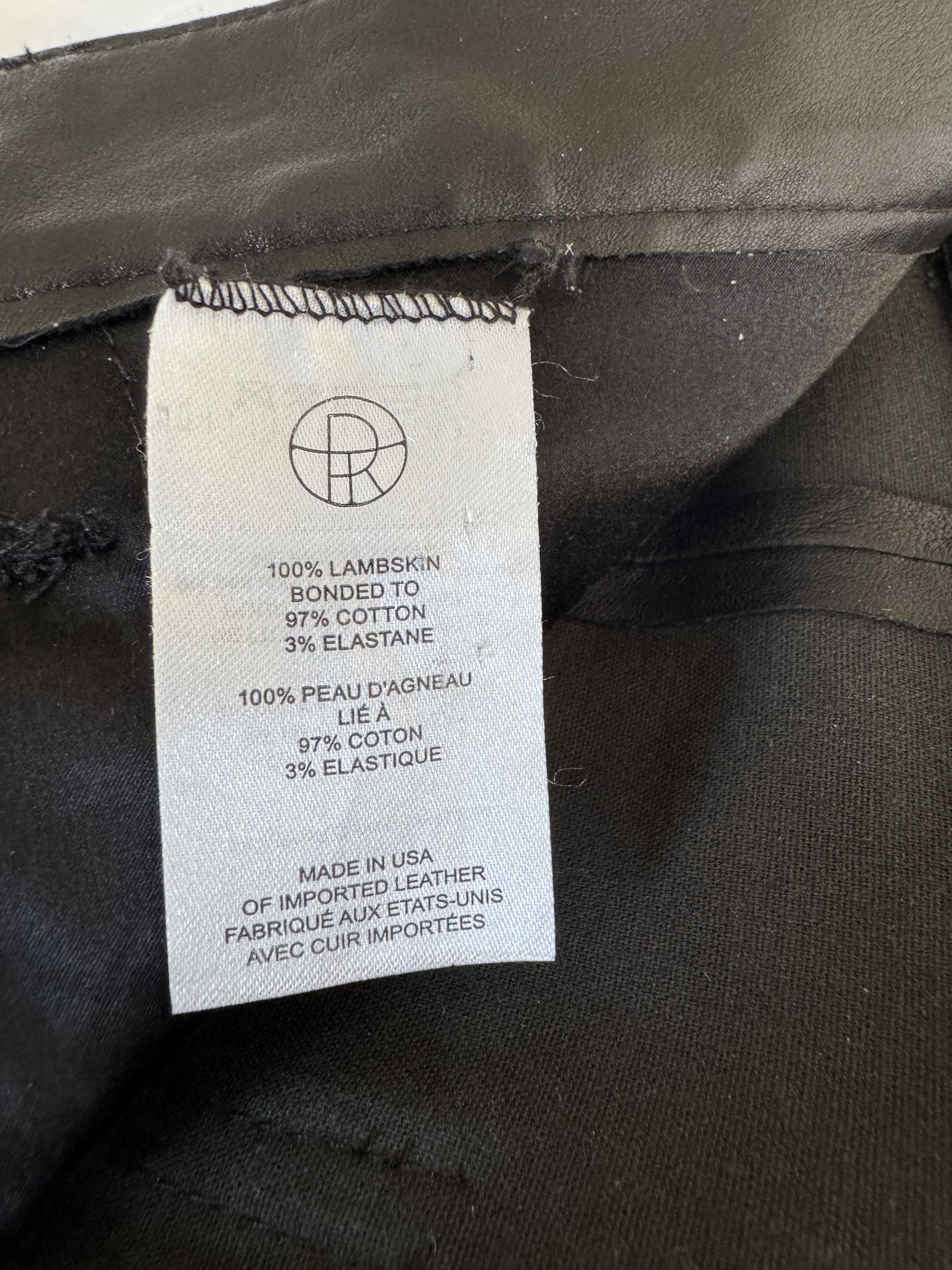 The Row The Row Slim Fit Black Leather Pant Size 28" / US 6 / IT 42 - 8 Thumbnail