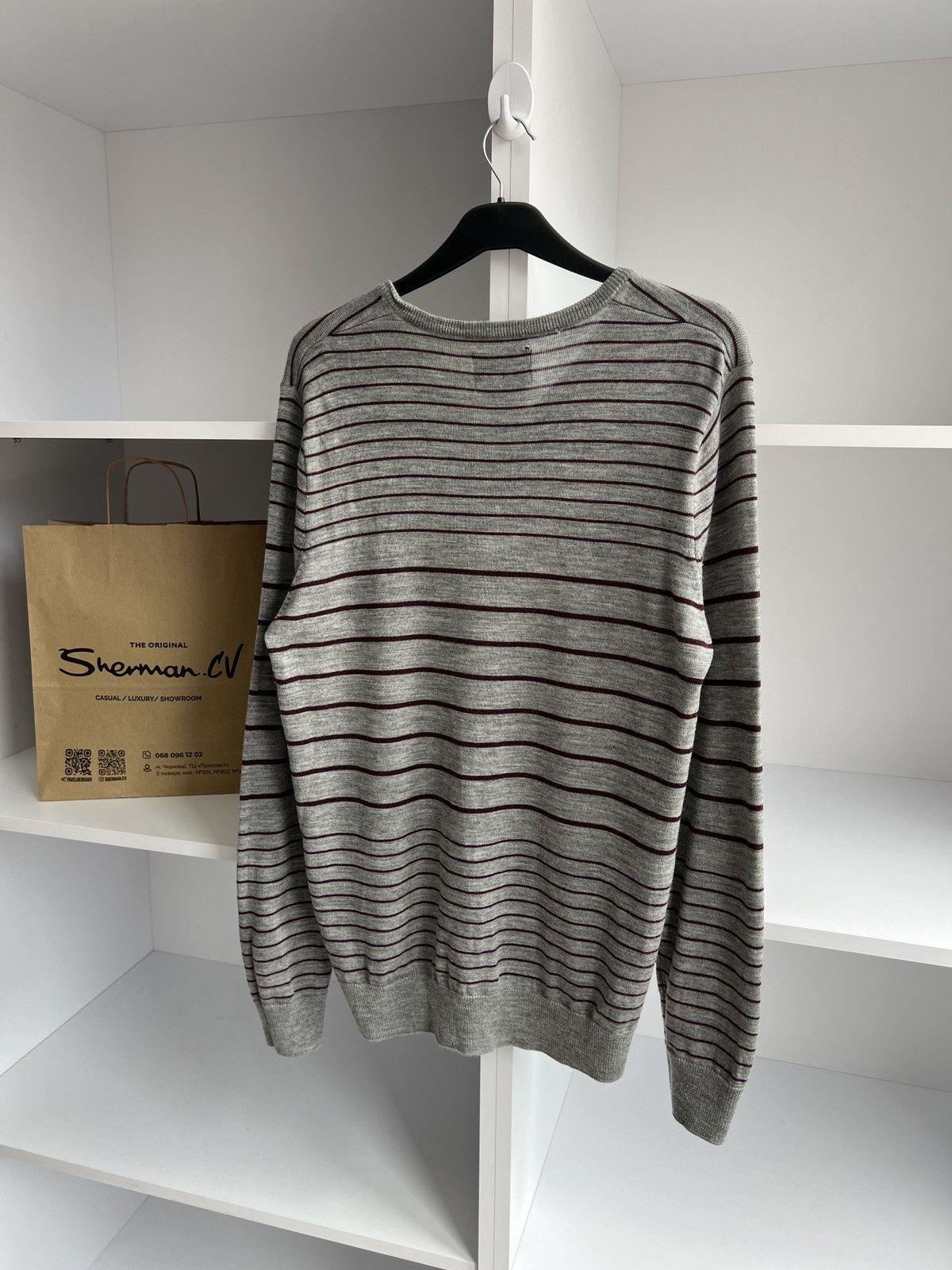 Fred Perry × Vintage Vintage Fred Perry V-neck sweater Size US L / EU 52-54 / 3 - 11 Thumbnail