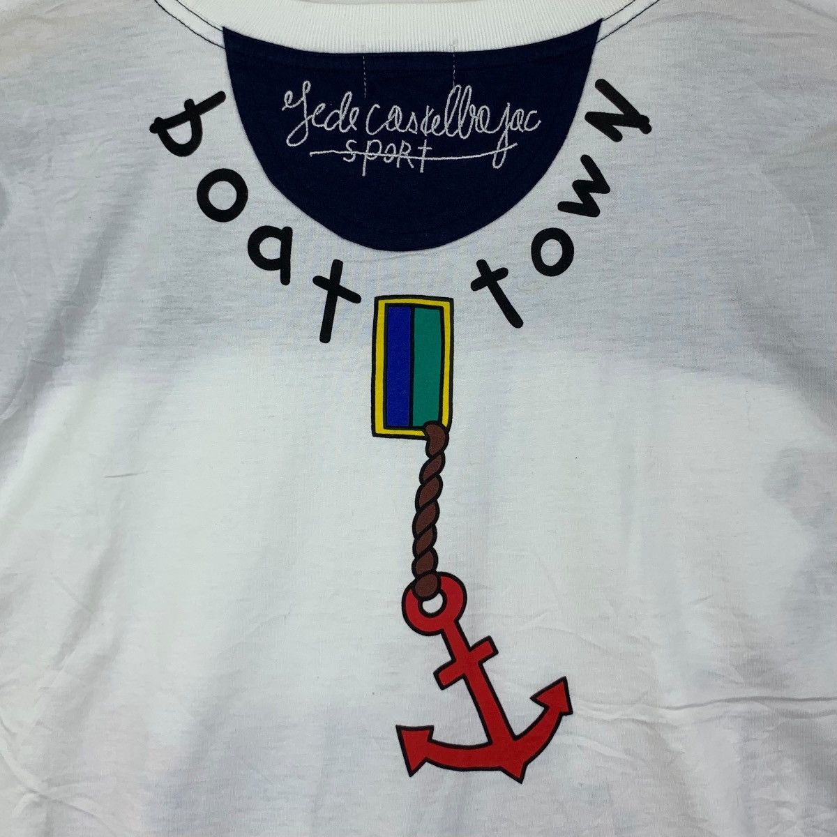 Jean Charles De Castelbajac Vintage JEAN CHARLES DE CASTELBAJAC Boat Town Tee Shirt Size XXS / US 00 / IT 34 - 5 Thumbnail