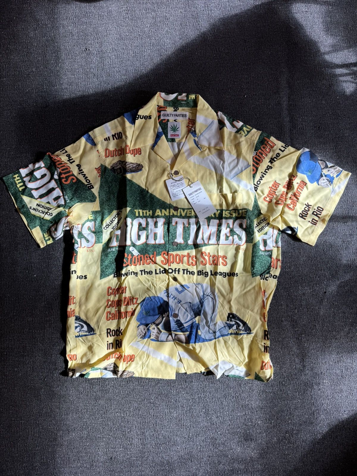 Wacko Maria WACKO MARIA High Times / Hawaiian Shirt "Yellow” Size US M / EU 48-50 / 2 - 3 Thumbnail