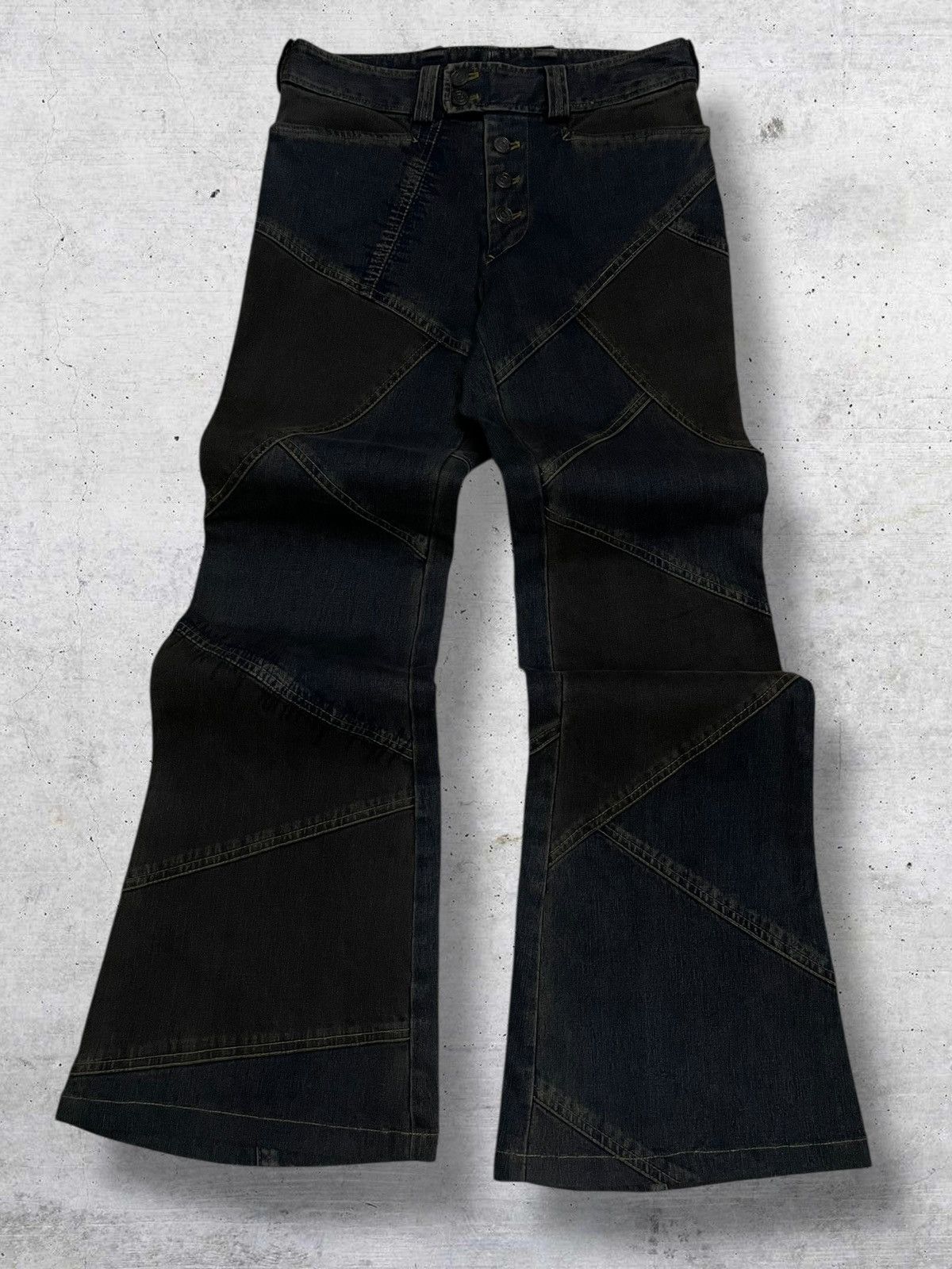 Tornado Mart VINTAGE TORNADO MART OG DESIGNER JAPAN RARE DESIGN PATCHWORK Size US 29 - 1 Thumbnail