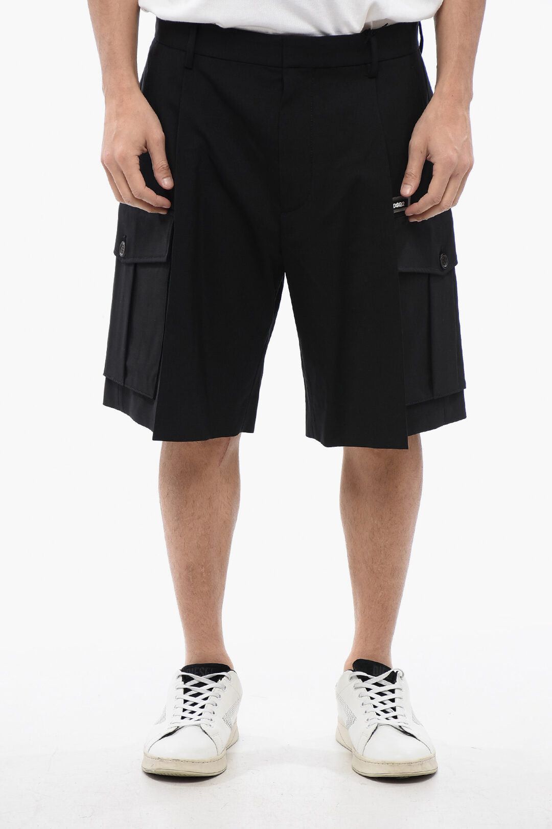 Dsquared2 Cargo Shorts VARSITY with Pleats Size US 35 - 1 Thumbnail