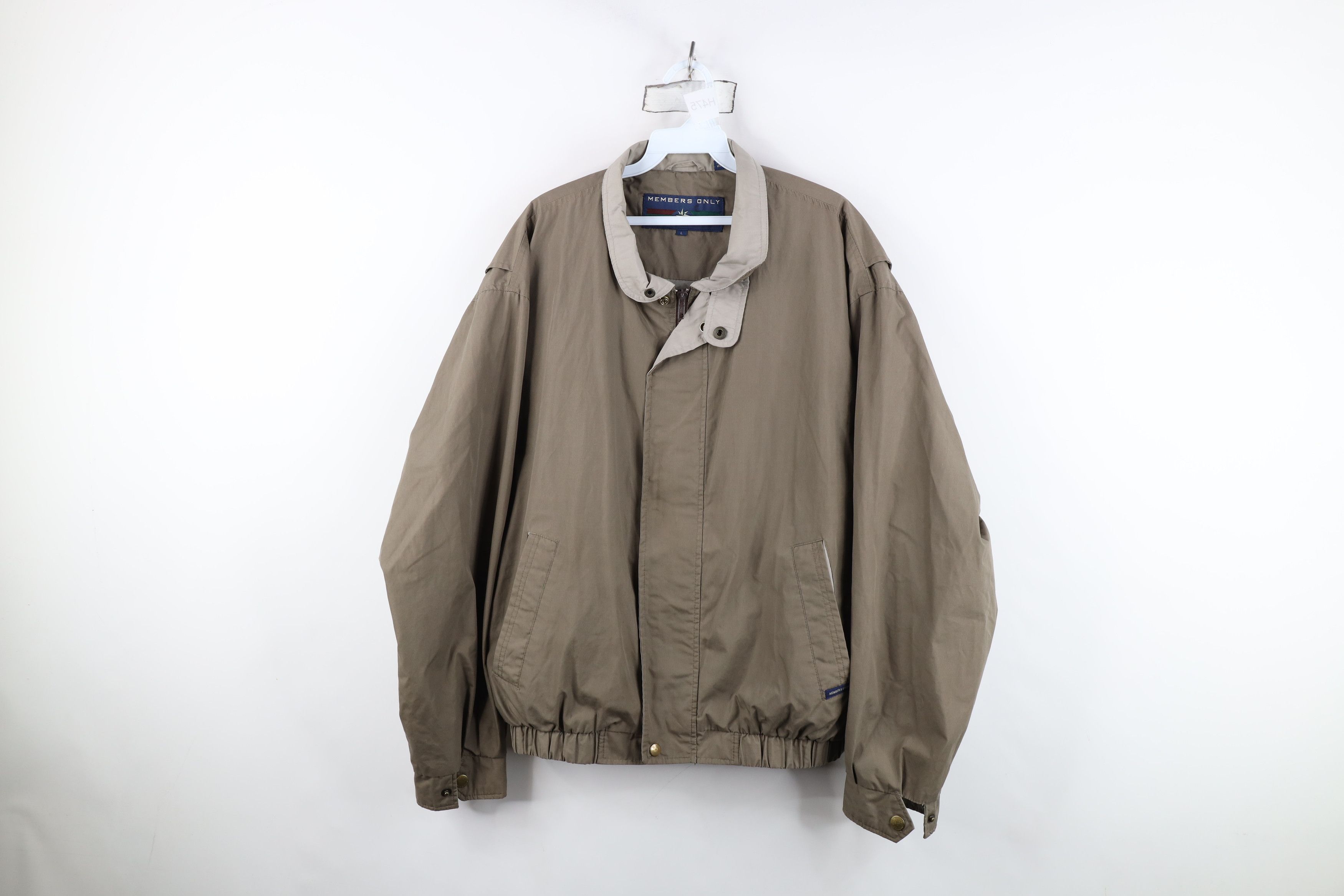 Vintage Vintage 90s Members Only Full Zip Windbreaker Bomber Jacket Size US L / EU 52-54 / 3 - 1 Thumbnail