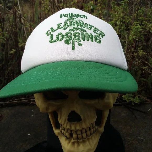 Vintage Vintage Potlatch Clearwater Logging Snap Back Trucker Hat Size ONE SIZE - 1 Thumbnail