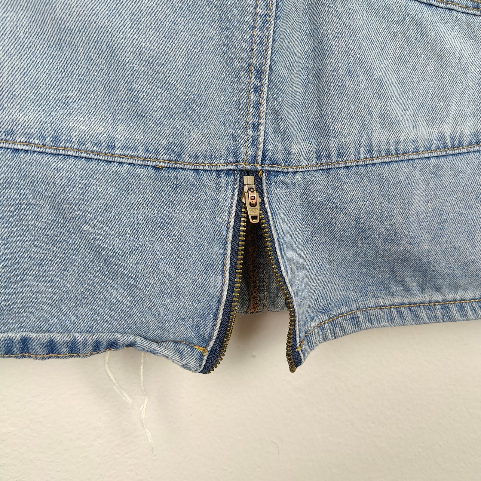 Other Banjara Denim Skirt Womens Small Distressed Boho Zip Size 28" / US 6 / IT 42 - 4 Thumbnail