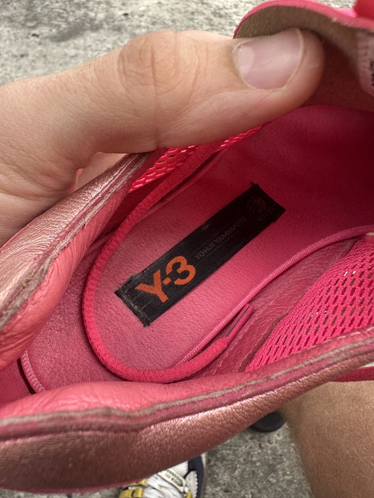 Yohji Yamamoto Y2K Vintage Adidas Y-3 Leather Pink Sneakers Yohji Yamamoto Size US 4.5 / IT 34.5 - 8 Thumbnail