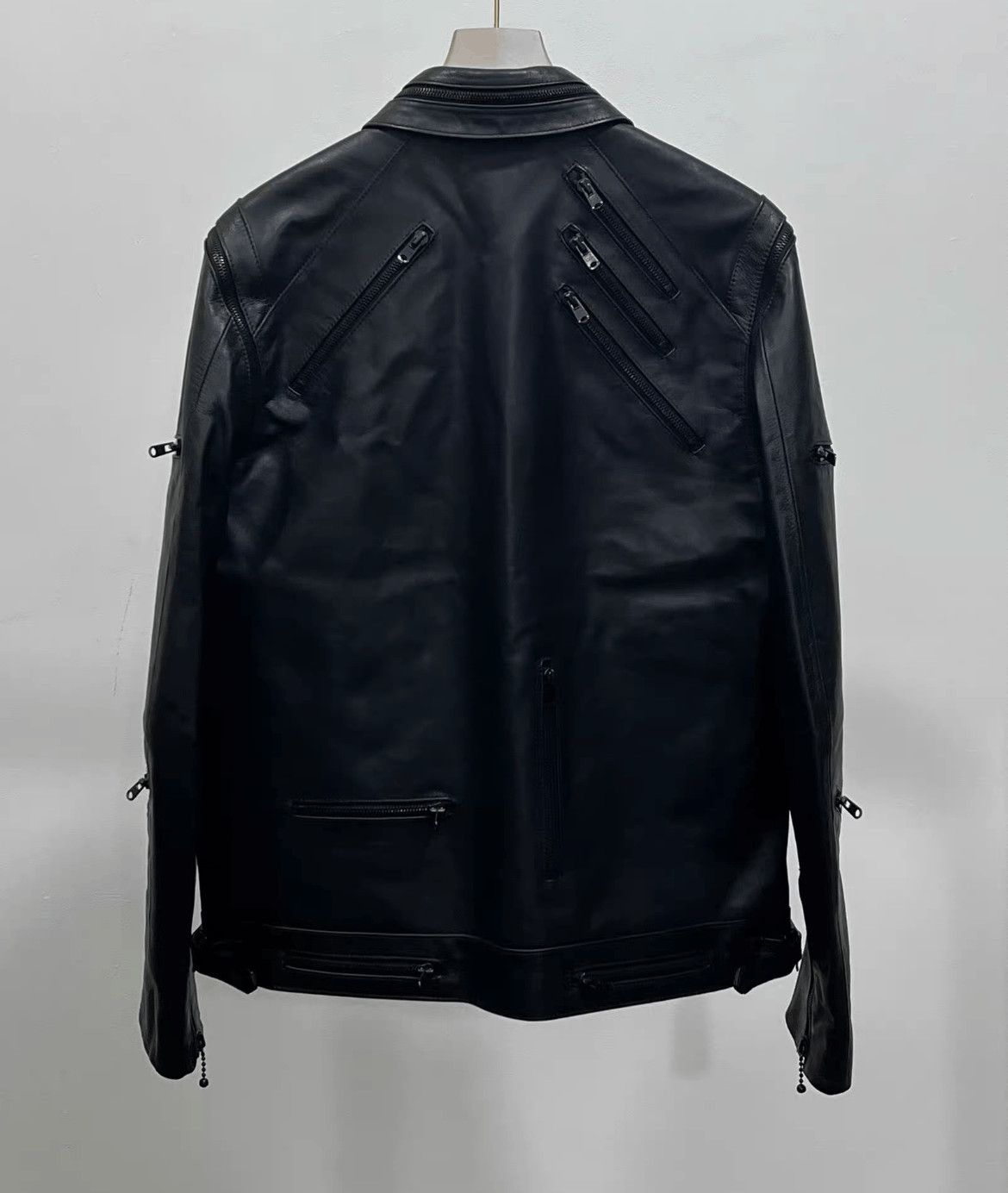 Number (N)ine Sz 2 Number Nine 04SS Multi Zipper Leather Jacket Size US M / EU 48-50 / 2 - 2 Thumbnail