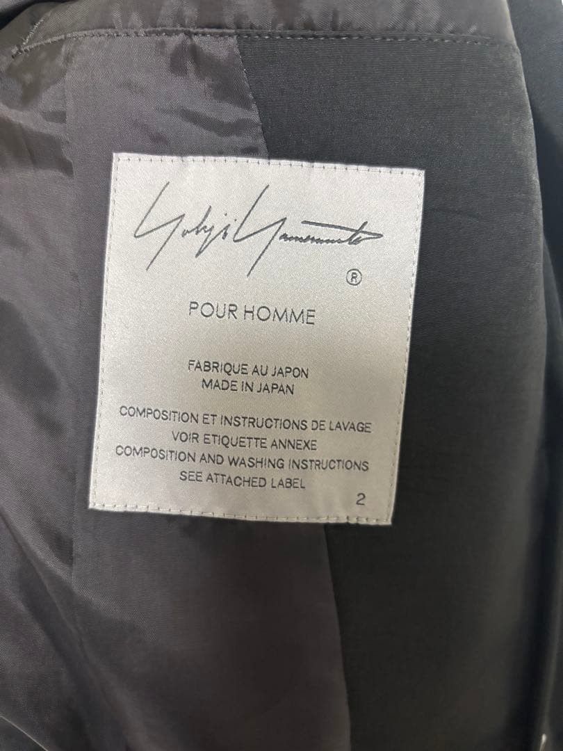 Yohji Yamamoto SS25 TUXEDO BUTTON DETAIL JACKET Size US M / EU 48-50 / 2 - 5 Thumbnail