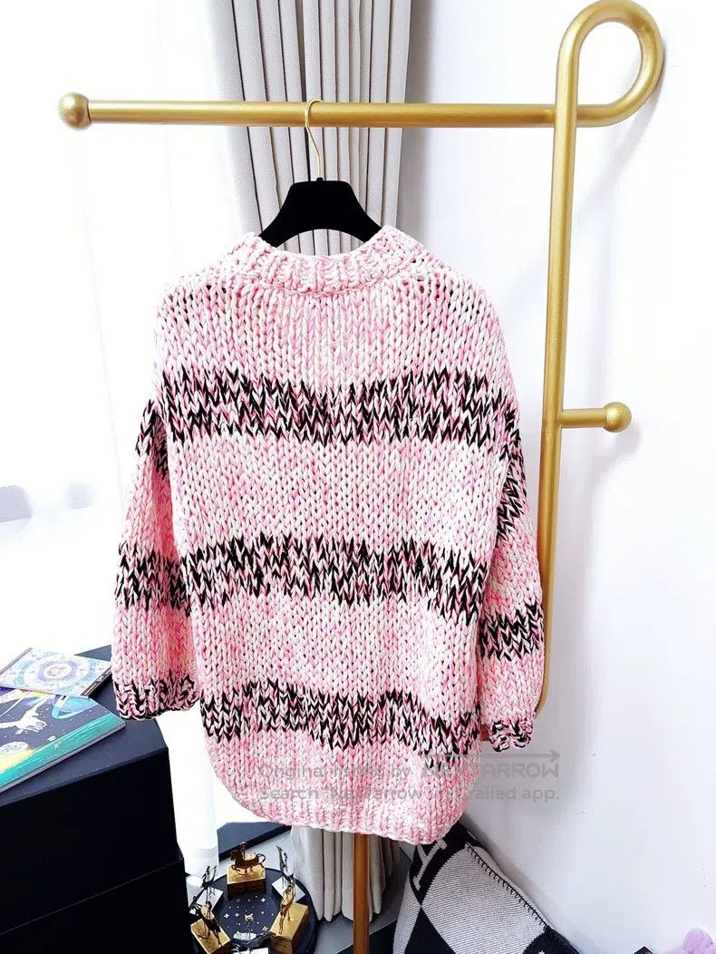 Chanel Chanel 20S Roof Series Pink Black Cardigan coat Size S / US 4 / IT 40 - 3 Thumbnail
