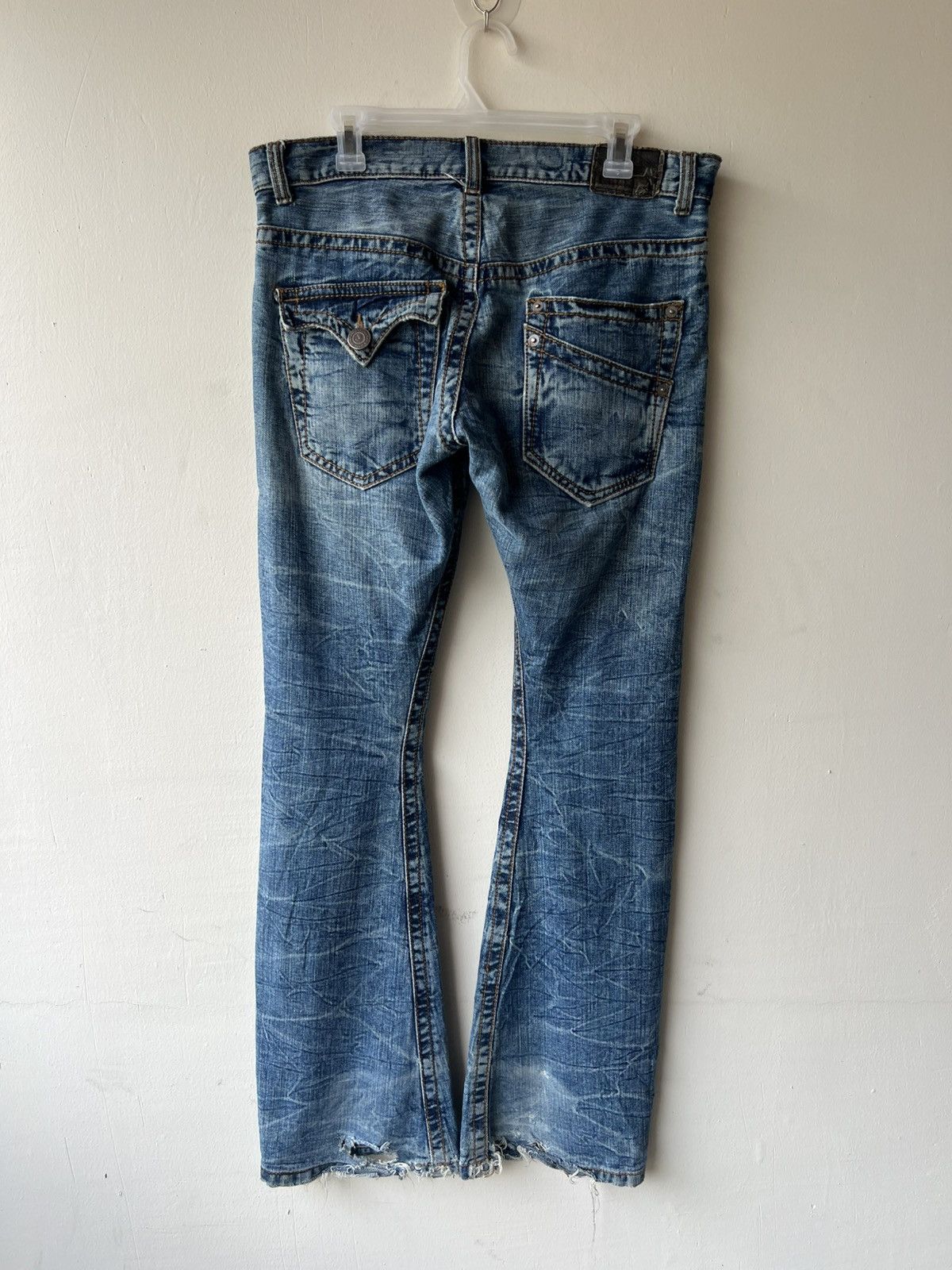 semanticdesign Rattle Trap Made in Japan Tartan Patchwork Denim Jeans Size US 32 / EU 48 - 3 Thumbnail