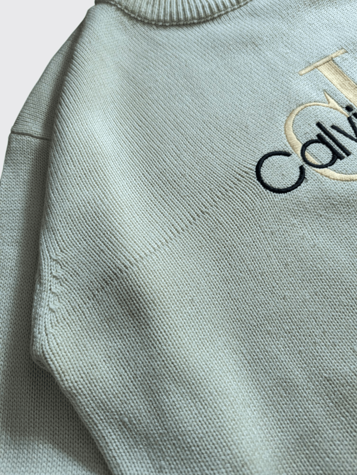 Calvin Klein Calvin Klein Logo Vintage Knit Sweater Size US L / EU 52-54 / 3 - 5 Thumbnail