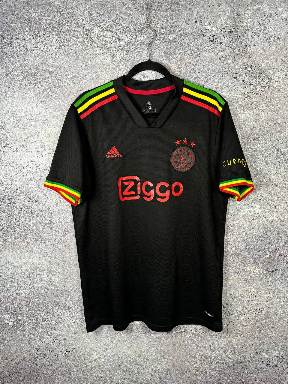 Vintage MARLEY Vintage AJAX 2021/22 Third Fan Soccer Jersey Size US XXL / EU 58 / 5 - 1 Thumbnail