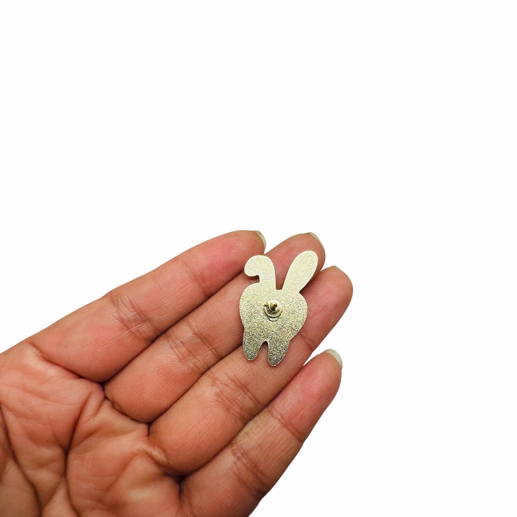 Other 🤩Enamel Pin Tooth Teeth Oral Health Cartoon Rabbit shaped C Size ONE SIZE - 3 Thumbnail
