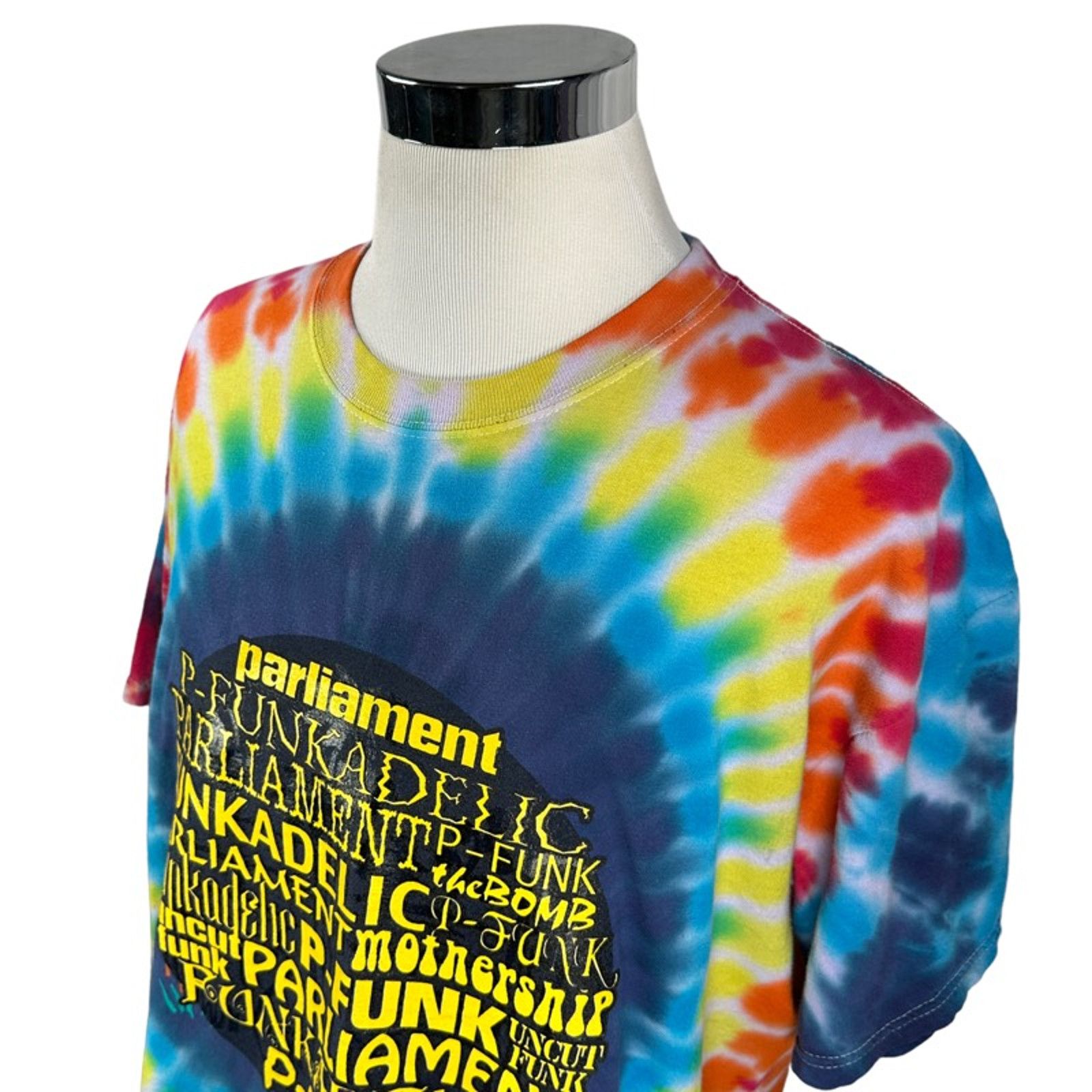 Gildan Vintage Parliament Funkadelic T-Shirt XL Tie Dye Band 1990s Size US XL / EU 56 / 4 - 7 Thumbnail