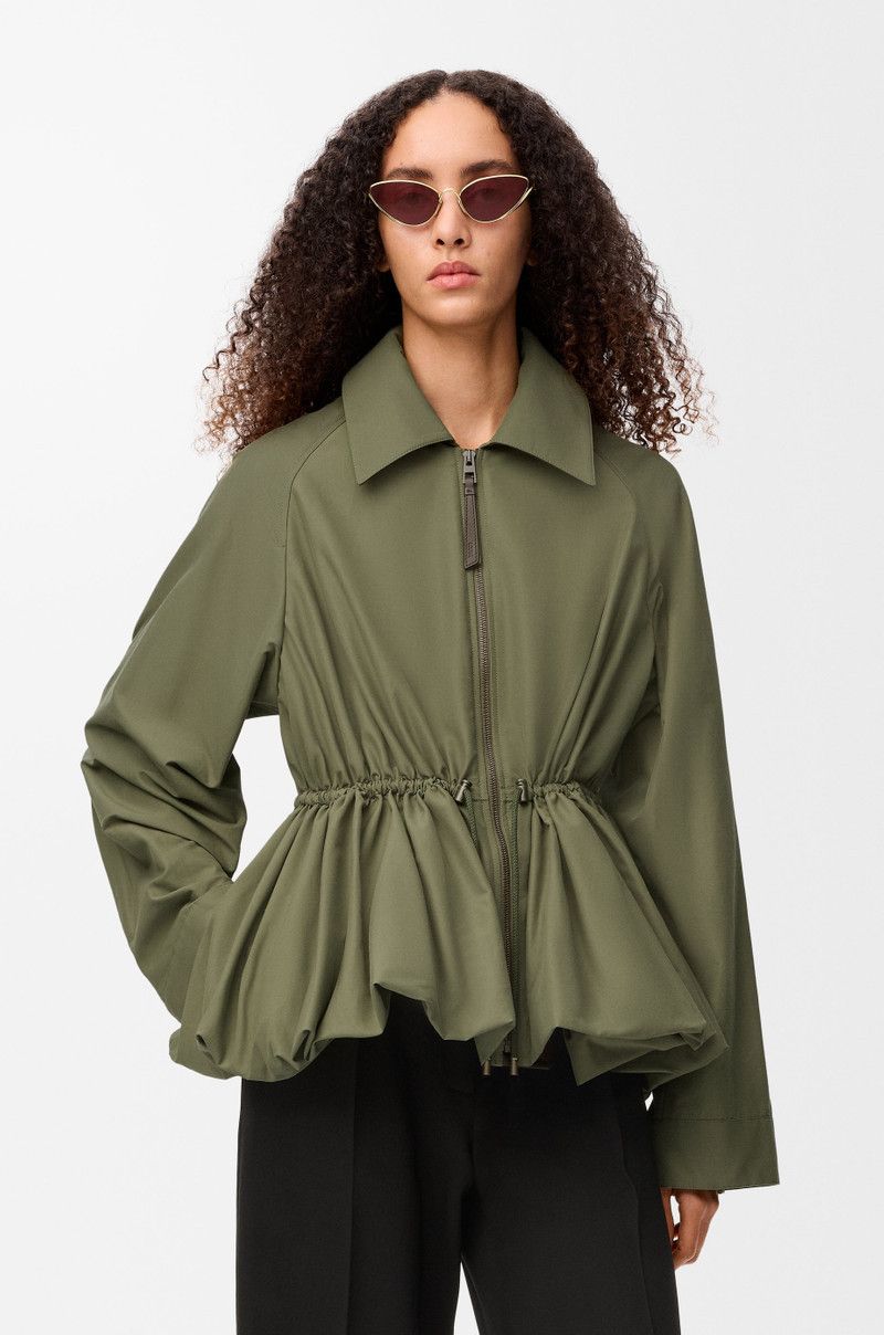 Loewe o1in1g0426 Jacket in Khaki Green Size M / US 6-8 / IT 42-44 - 3 Thumbnail