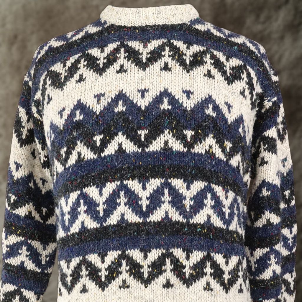 Vintage Vintage Peter England Wool Blend Argyle Mock Neck Sweater Pullover Mens Size M Size US M / EU 48-50 / 2 - 1 Thumbnail