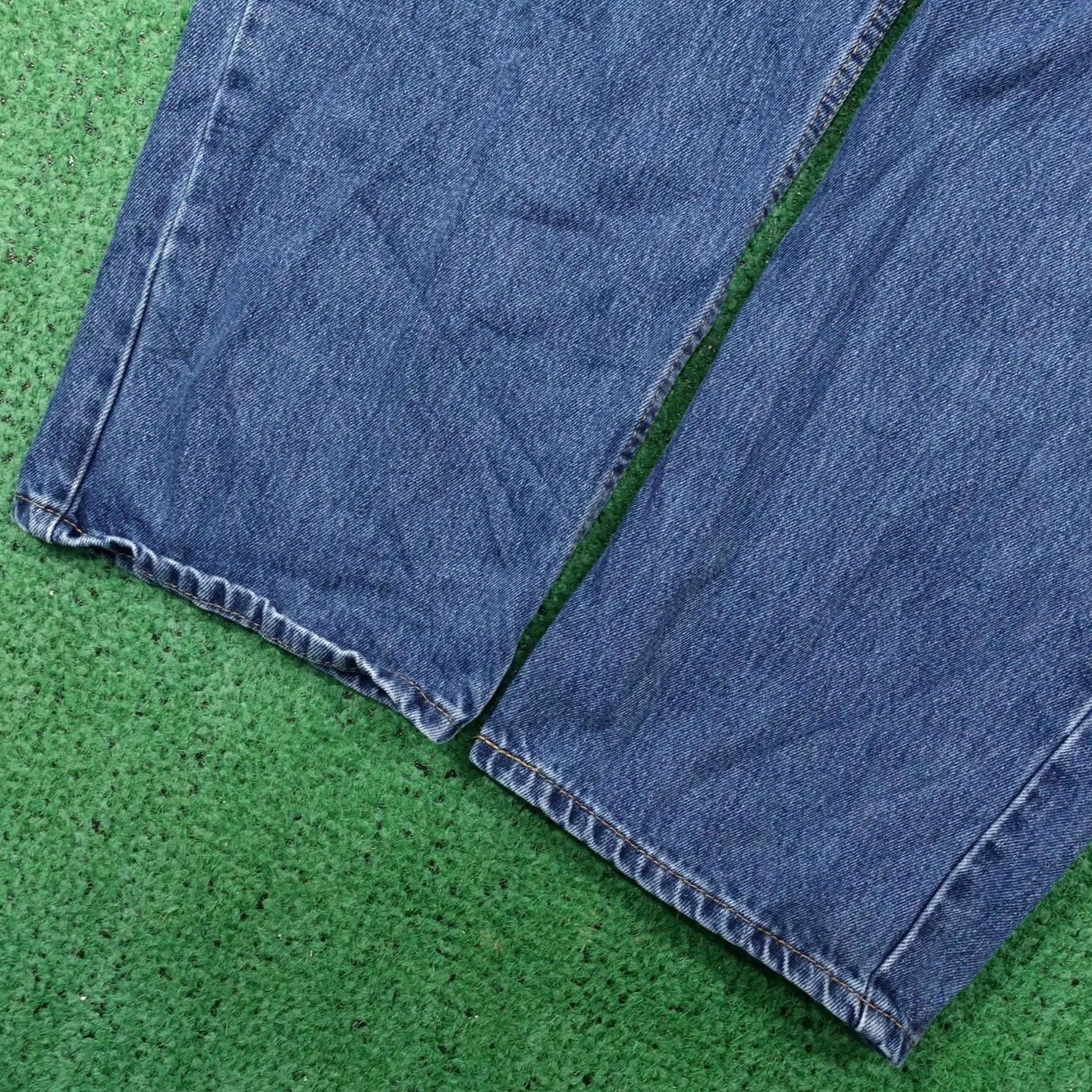 Levi's Levi's 550 Jeans Mens 48x34 Blue Medium Wash Relaxed Tapered Denim Pants Big & Tall Mens Jeans Size US 32 / EU 48 - 3 Thumbnail